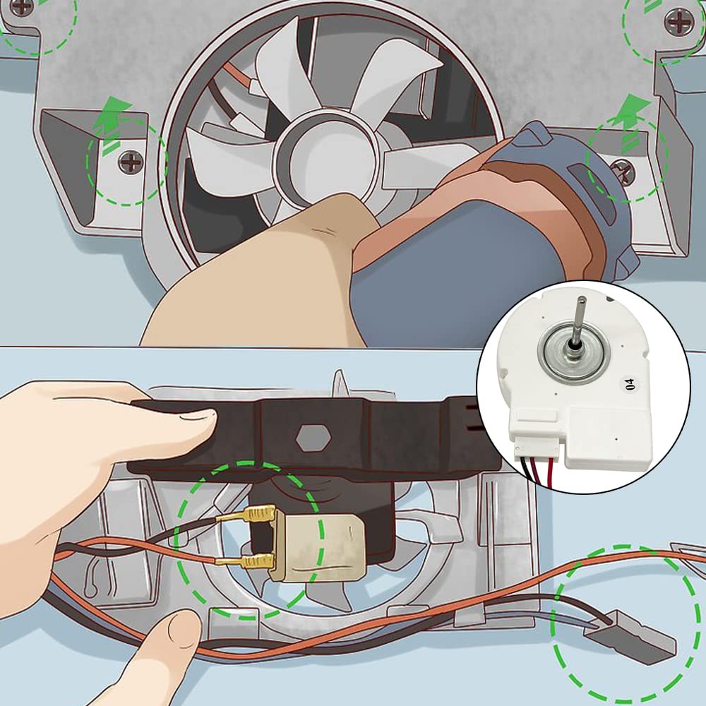 50240401000Q 12V 4W Refrigerator Evaporator Fan Motor