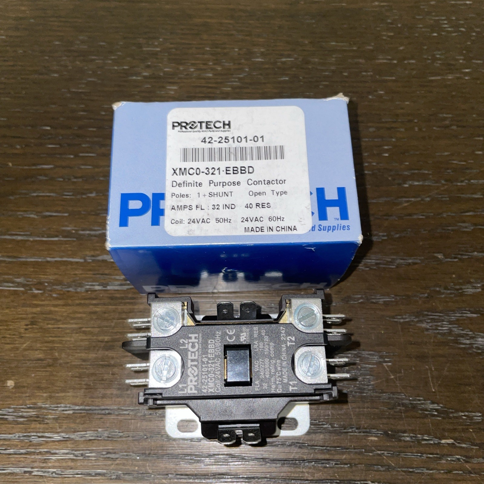 Rheem Protech 42-25101-01 Contactor 30A 1 Pole 24V Coil OEM