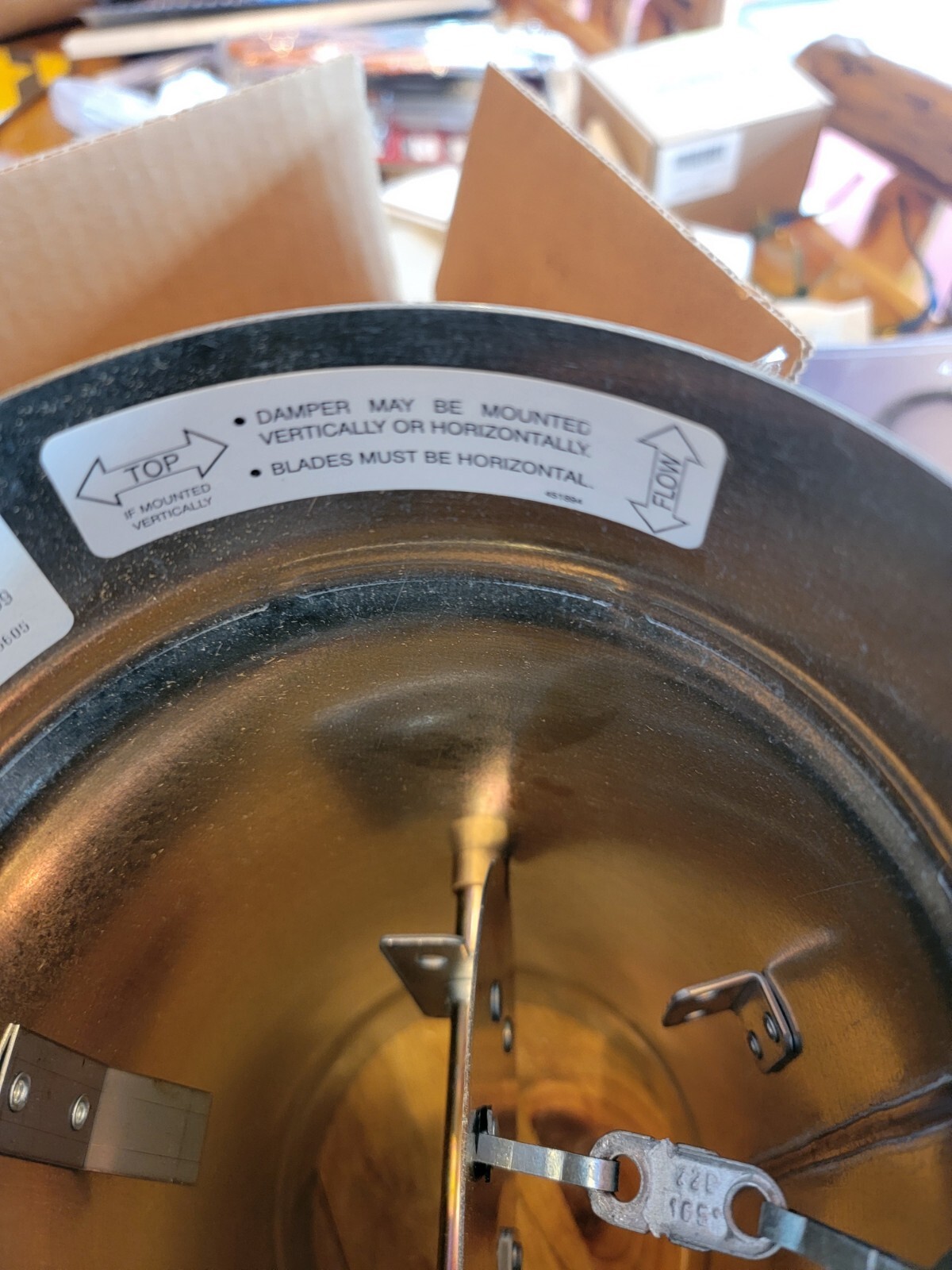 Dayton 2TFZ5 Round Fire Damper,165 Deg F,13-5/8 In. D