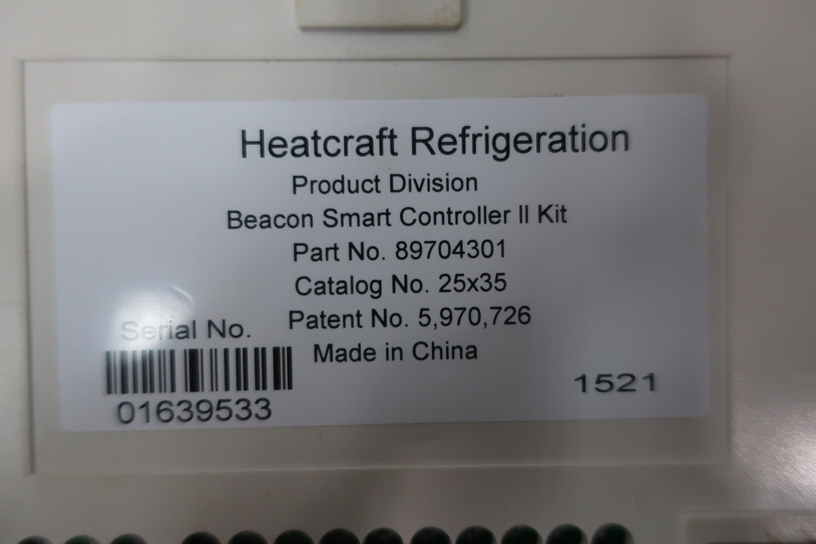 Heatcraft 89704301 Beacon Ii Smart Controller