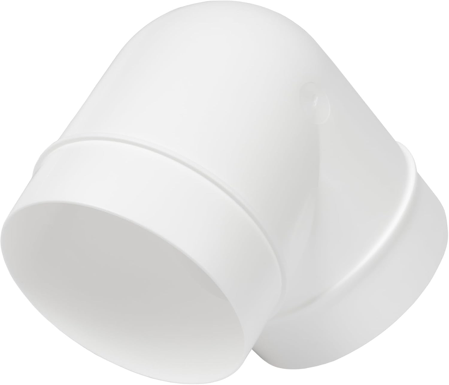 90 Degree 4 Inch Duct Elbow Pipe Connector – Round Flexible, Rigid PVC Pipe, Duc
