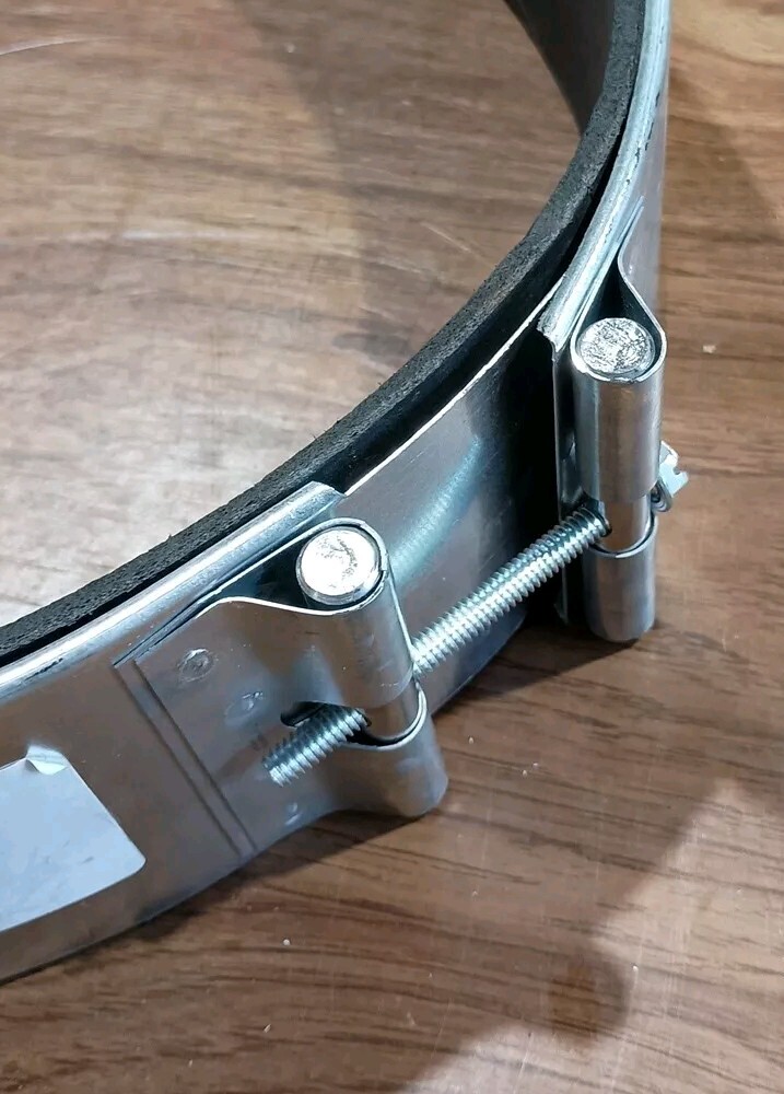 Connector Sleeve: 12 in Duct, Neoprene, Steel, 12 in Ht, 3 1/2 in Lg, 12 in Wd