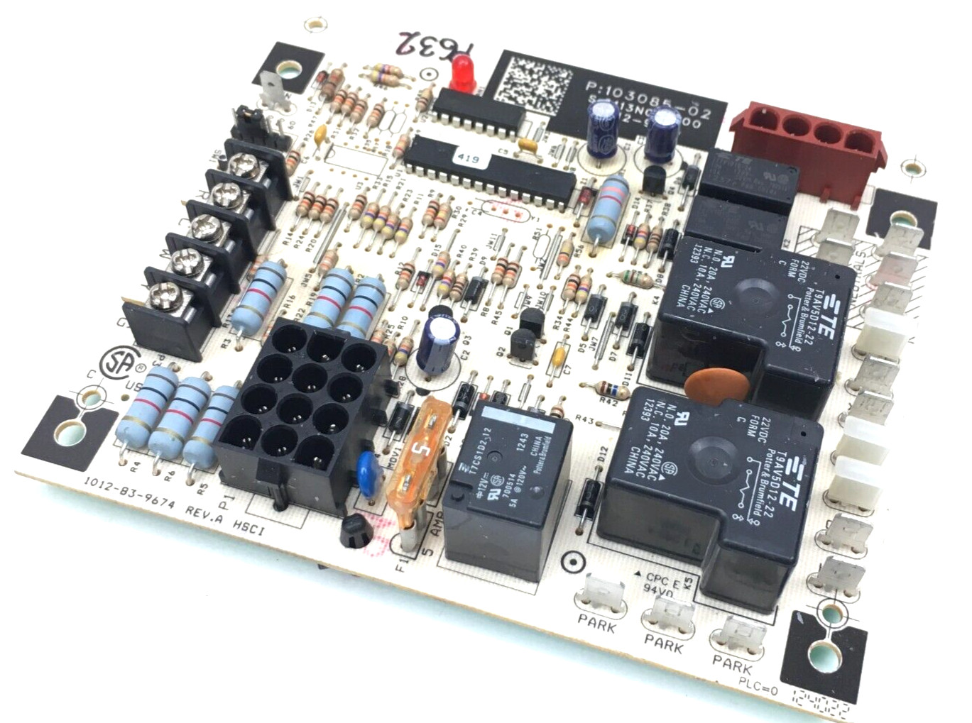 Lennox 103085-02 Furnace Control Circuit Board 1012-977A used #P632