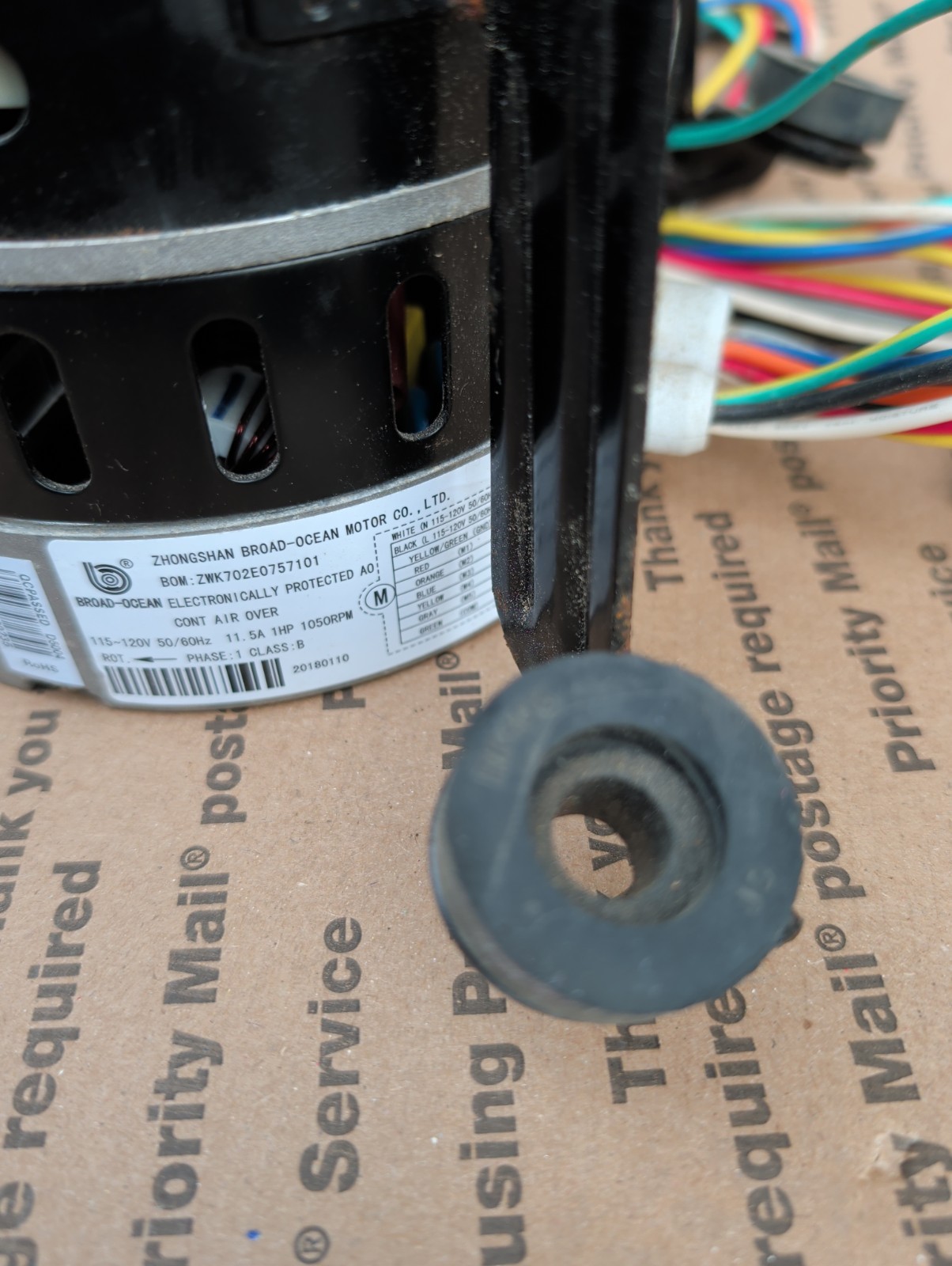 Broad Ocean ECM Furnace Blower Motor ZWK 702E0757101