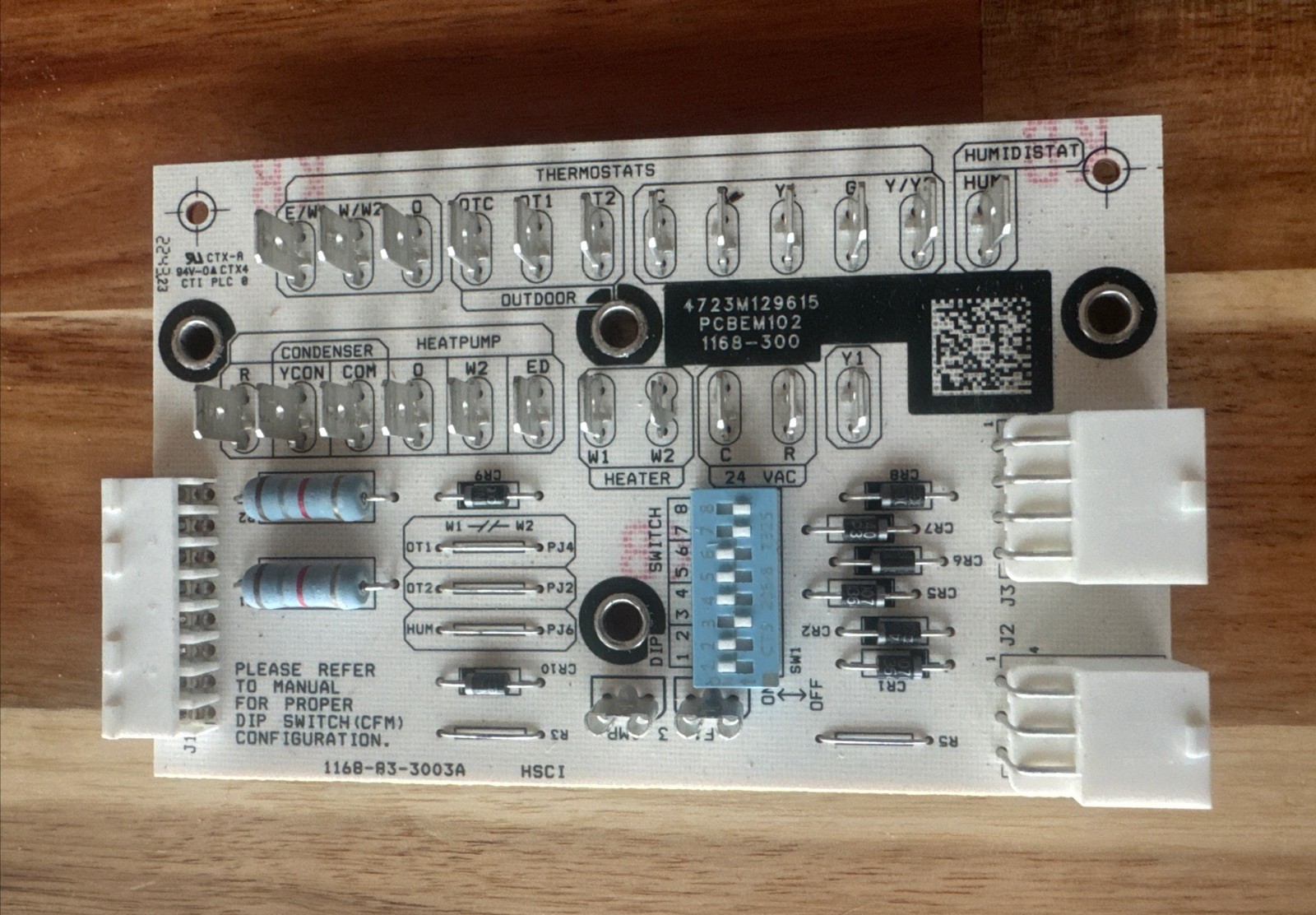 GOODMAN TAP BOARD 1168-83-3003A / 1168-300 DEFROST CONTROL CIRCUIT BOARD