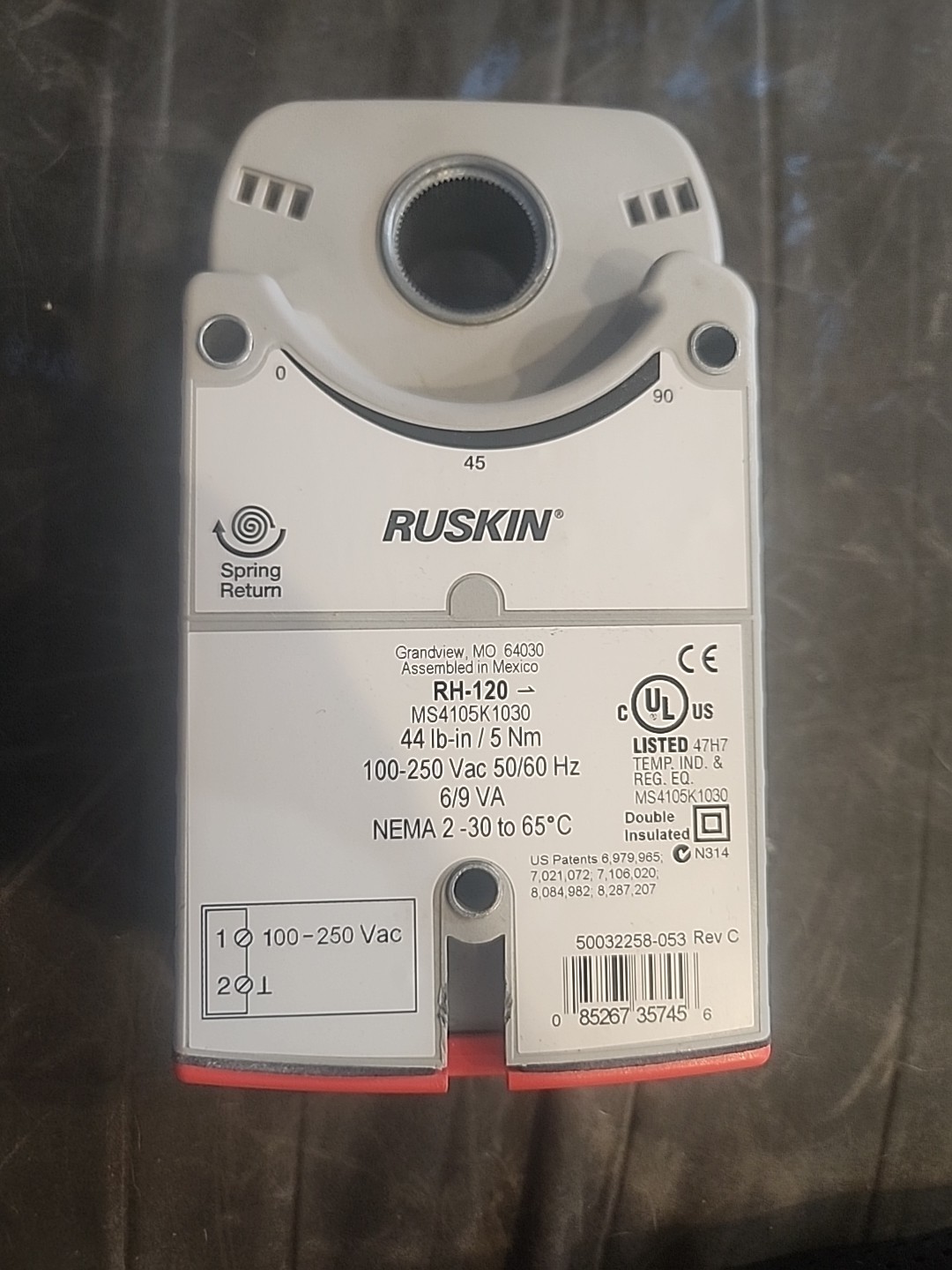 RUSKIN RH-120 Actuator