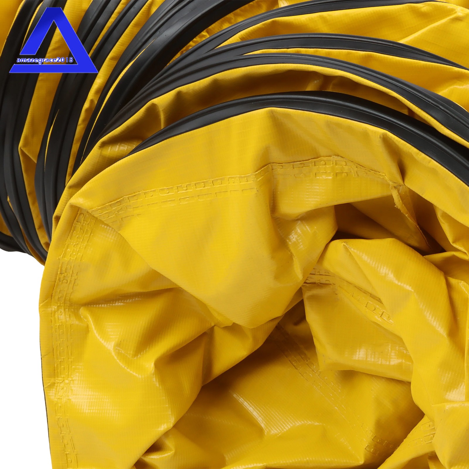 PVC Flexible Duct Hose for Ventilator Blower Fan with Carry Bag 12″ × 25FT