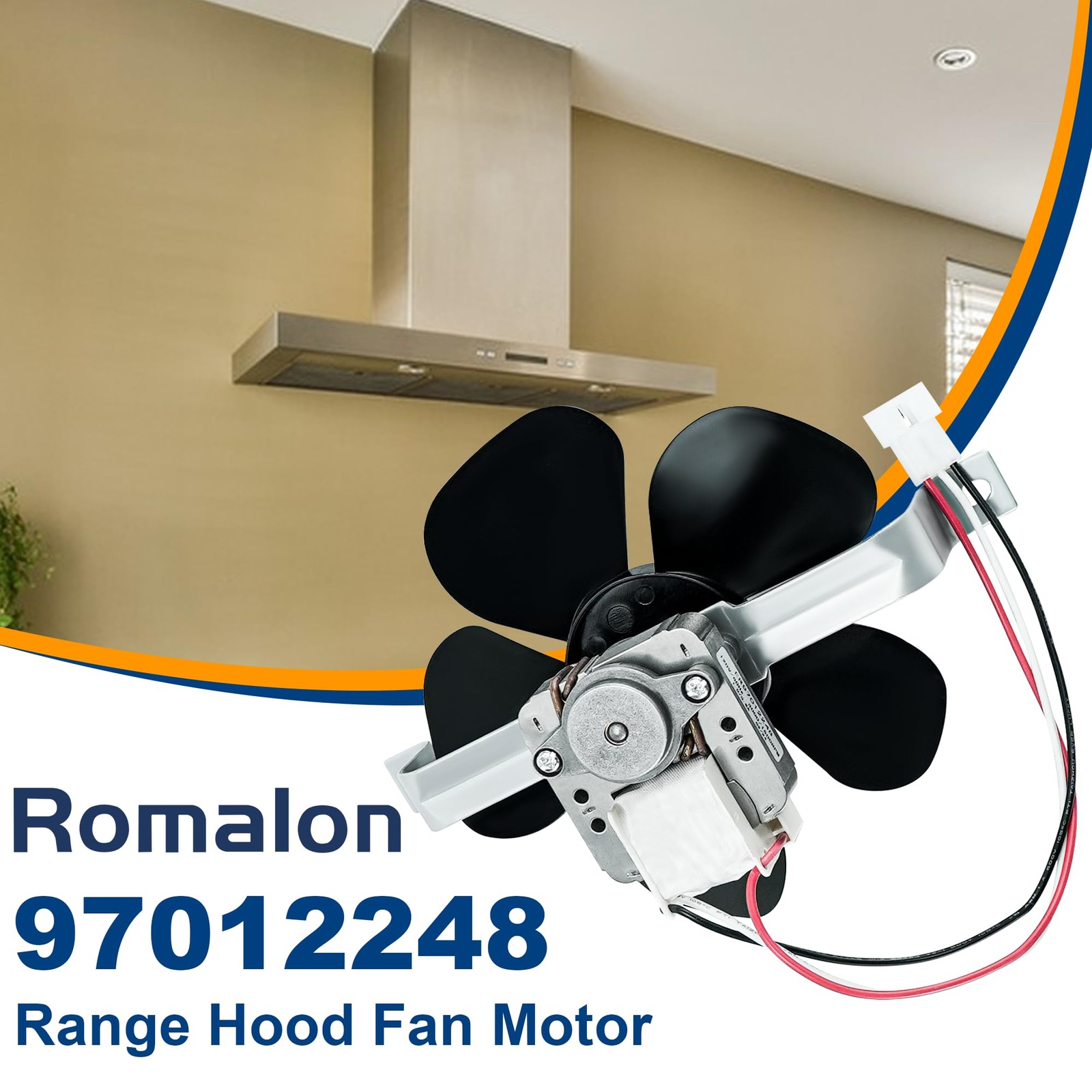 Range Hood Fan Motor S97012248 Replacement for Broan 40000 42000 Series