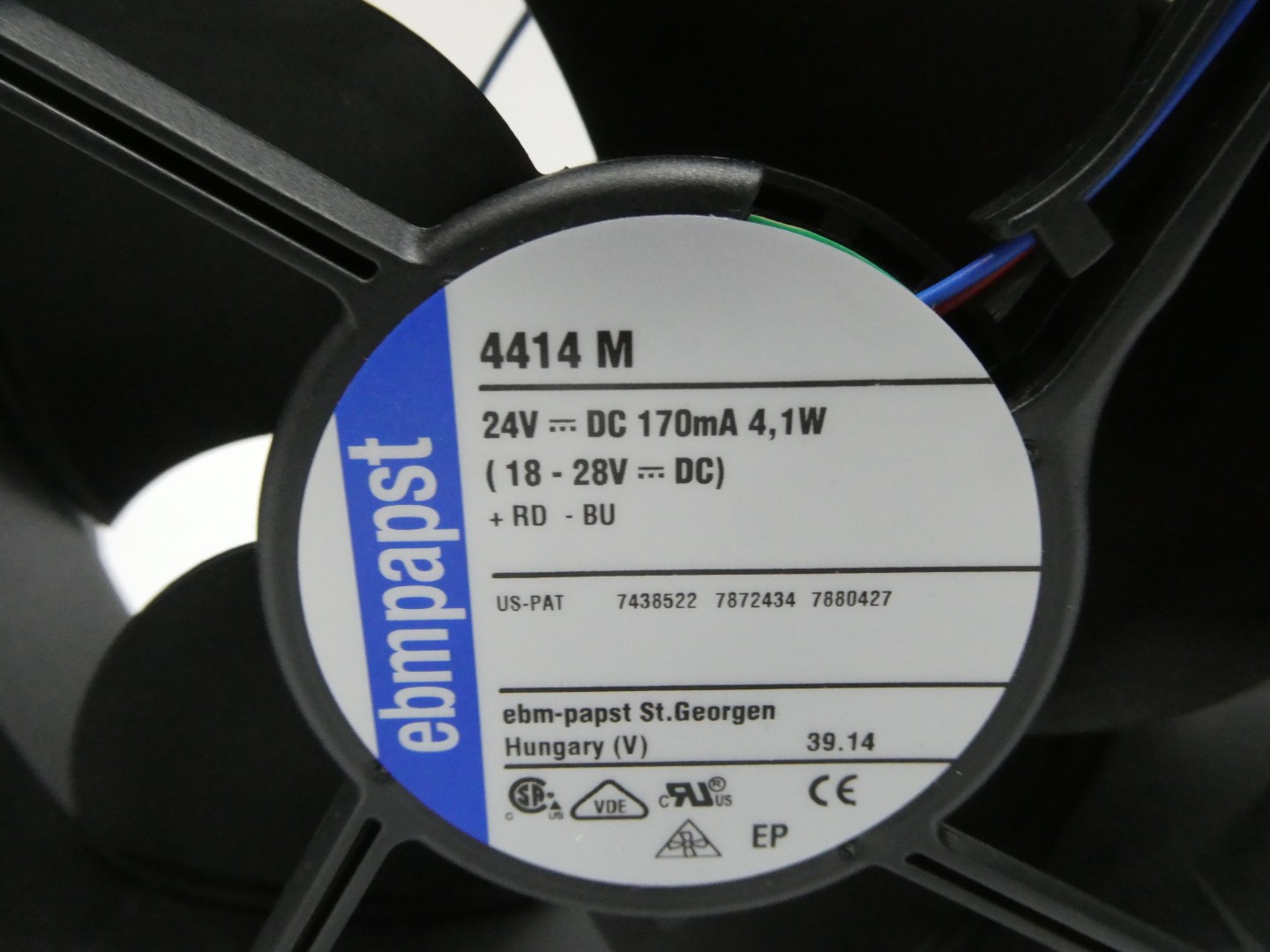 Ebmpapst 4414M Fan 4-3/4in 18-24v-dc