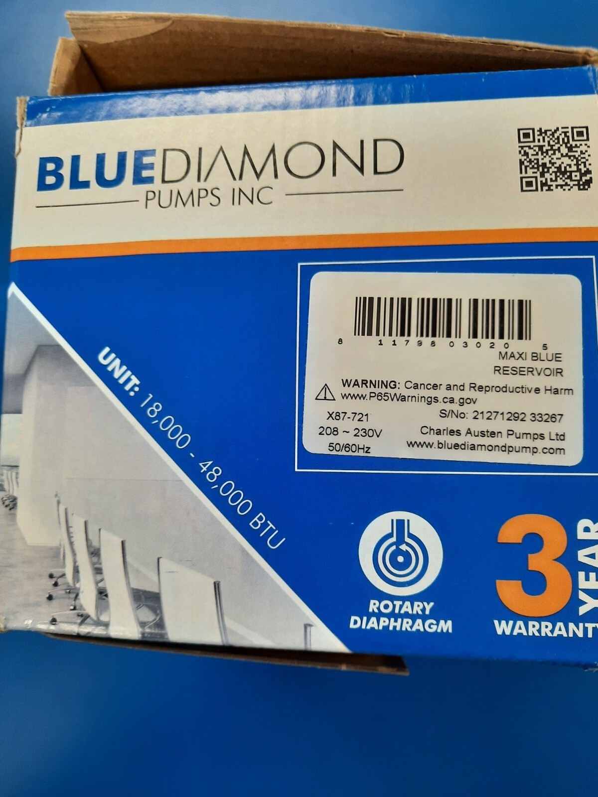 BLUE DIAMOND – MAXIBLUE CONDENSATE PUMP 208/230V – X87-721