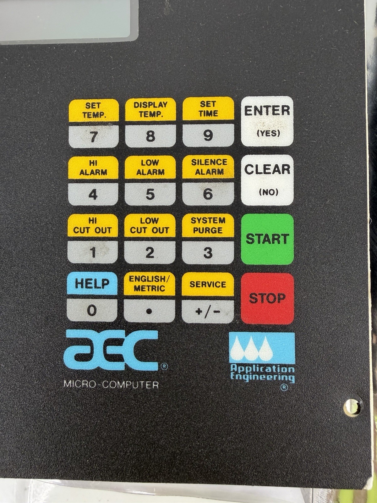 AEC 530445 Chiller Control Board, Micro-Computer, RS232, MPXT Board Rev. C