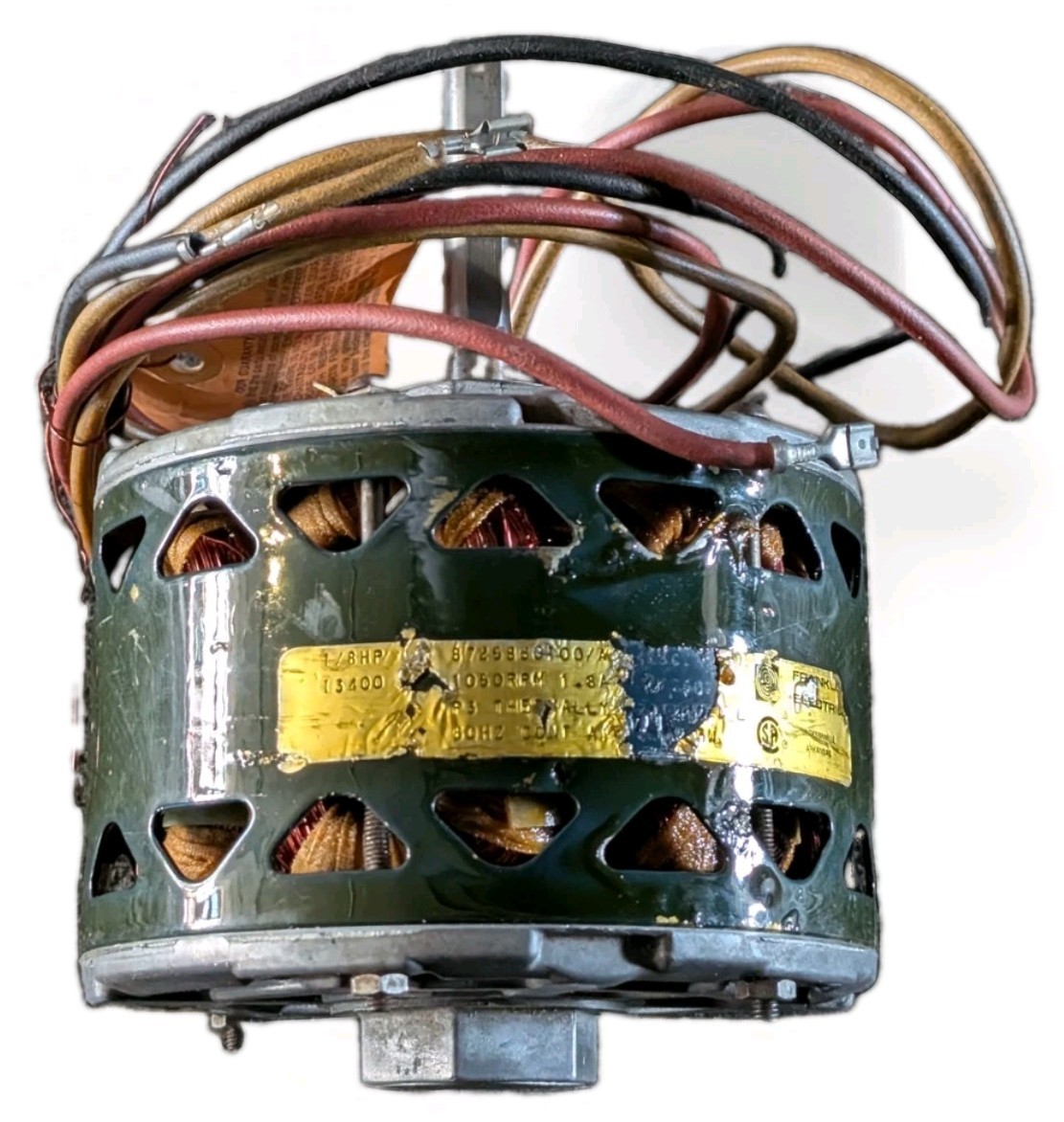 Franklin Electric 8725860100 Blower Motor 1/8HP 1050 RPM 1.8 Amps 60hz P3 Therma