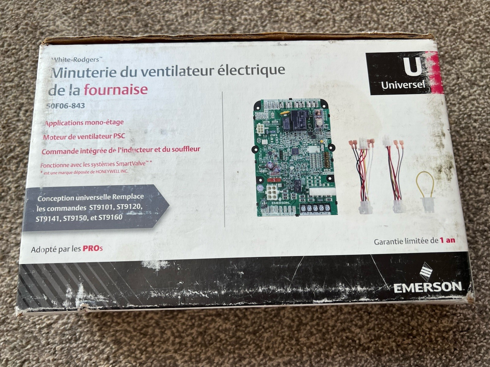 White-Rodgers 50F06-843 Furnace Board Fan Control for Honeywell ST9160B1076 +