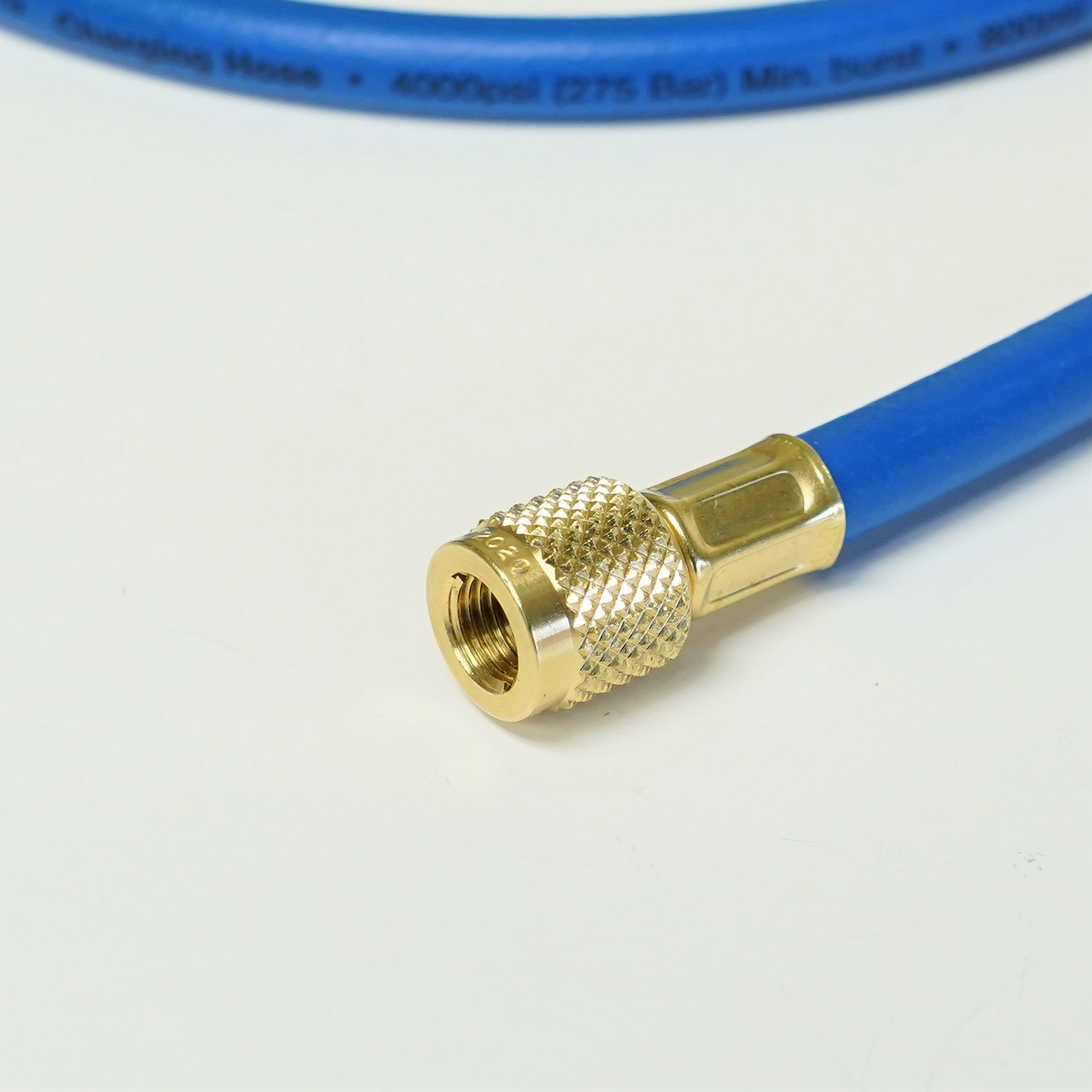 Yellow Jacket 29260 PLUS II 1/4″ Blue Charging Hose 60″ w Compact Ball Valve End