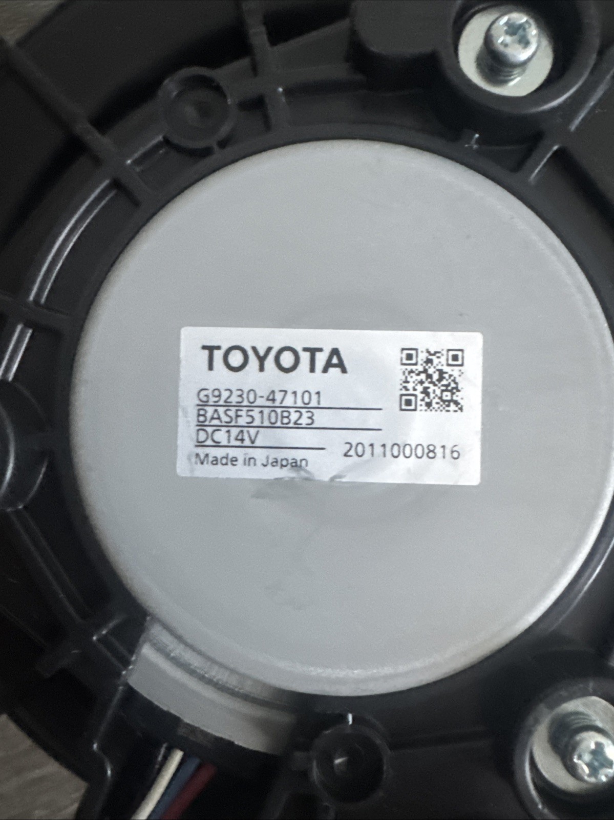 2017-2022 TOYOTA PRIUS PRIME BLOWER ASSEMBLY BATTERY G9230-47101 OEM