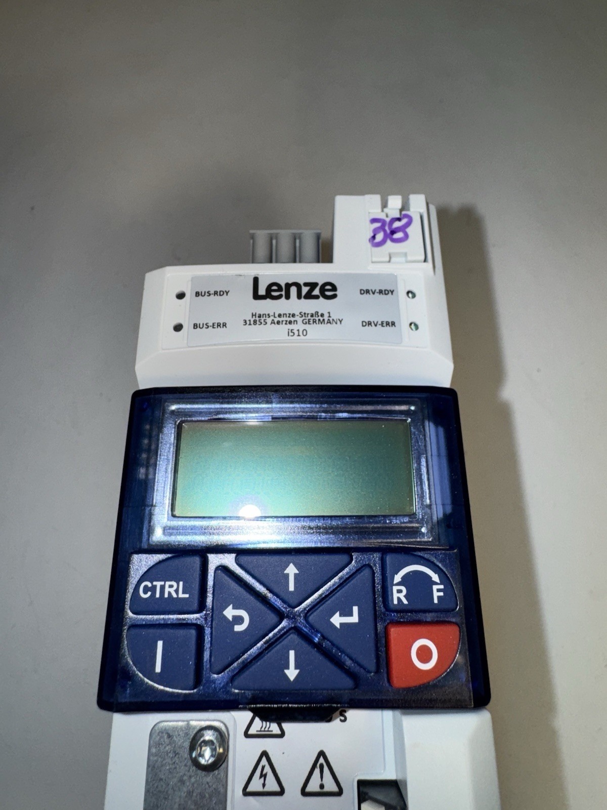 Lenze I51AE137F10V1BAKAS High Voltage AC Inverter Drive i510 400/480