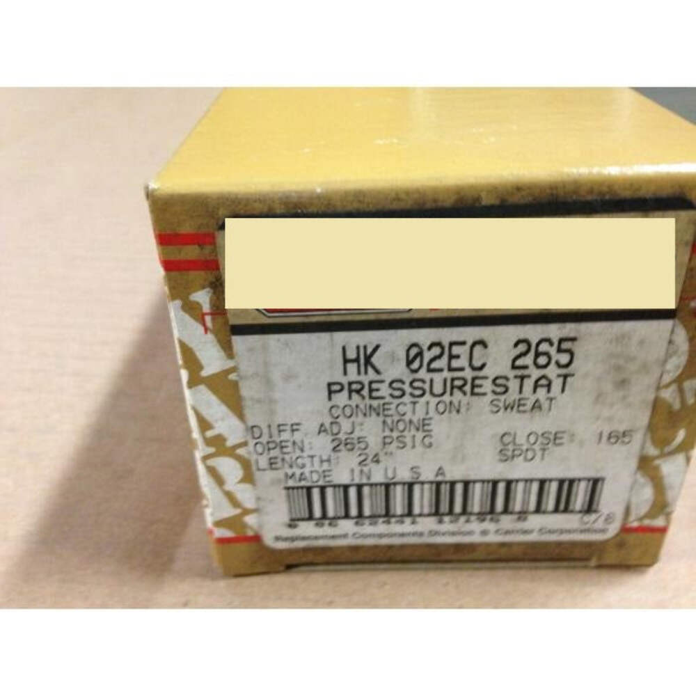 CARRIER HK02EC265 PRESSURE STAT 73802