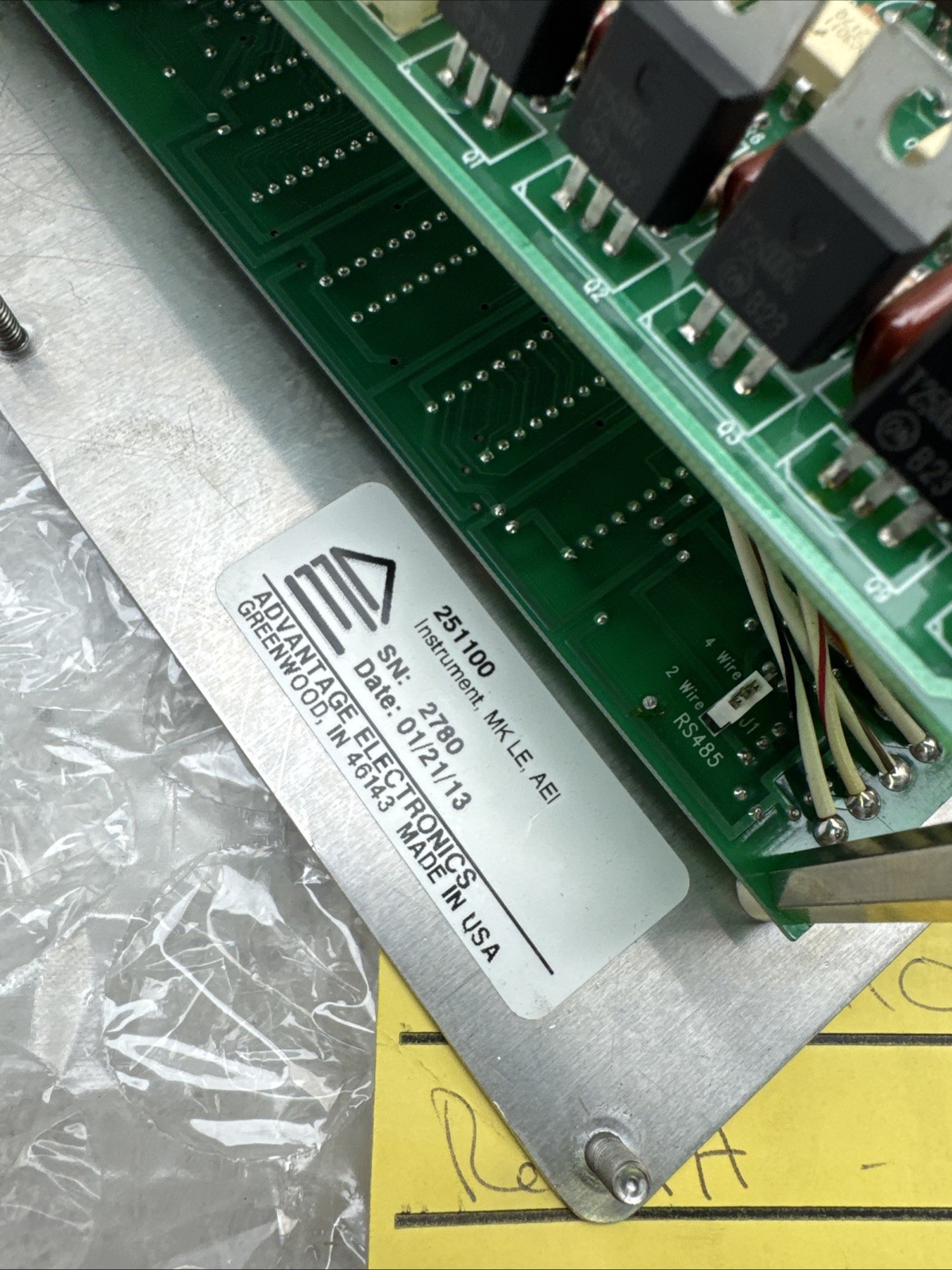 Advantage Maximum Chiller Control Board Interface 2000LE Factory Refurb
