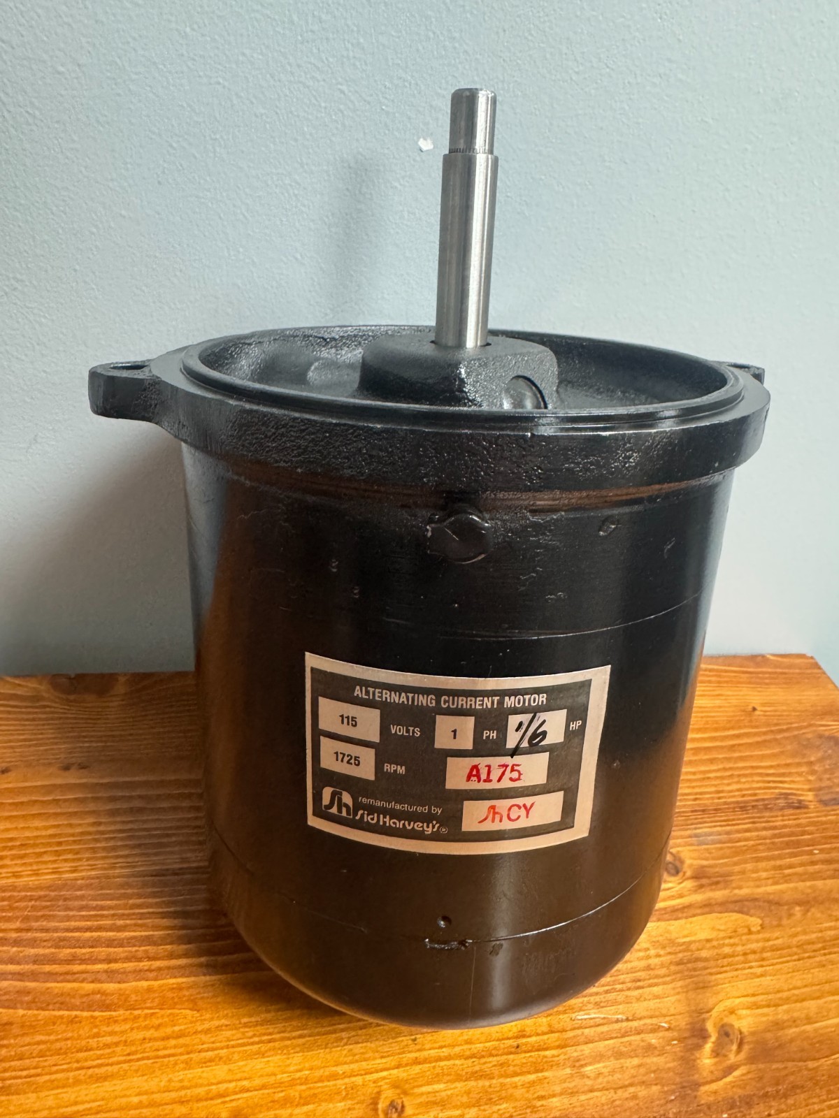 Sid Harvey A175R PETRO Oil Burner Motor 1/6 HP 115V 1725 RPM CW With Box- NOS
