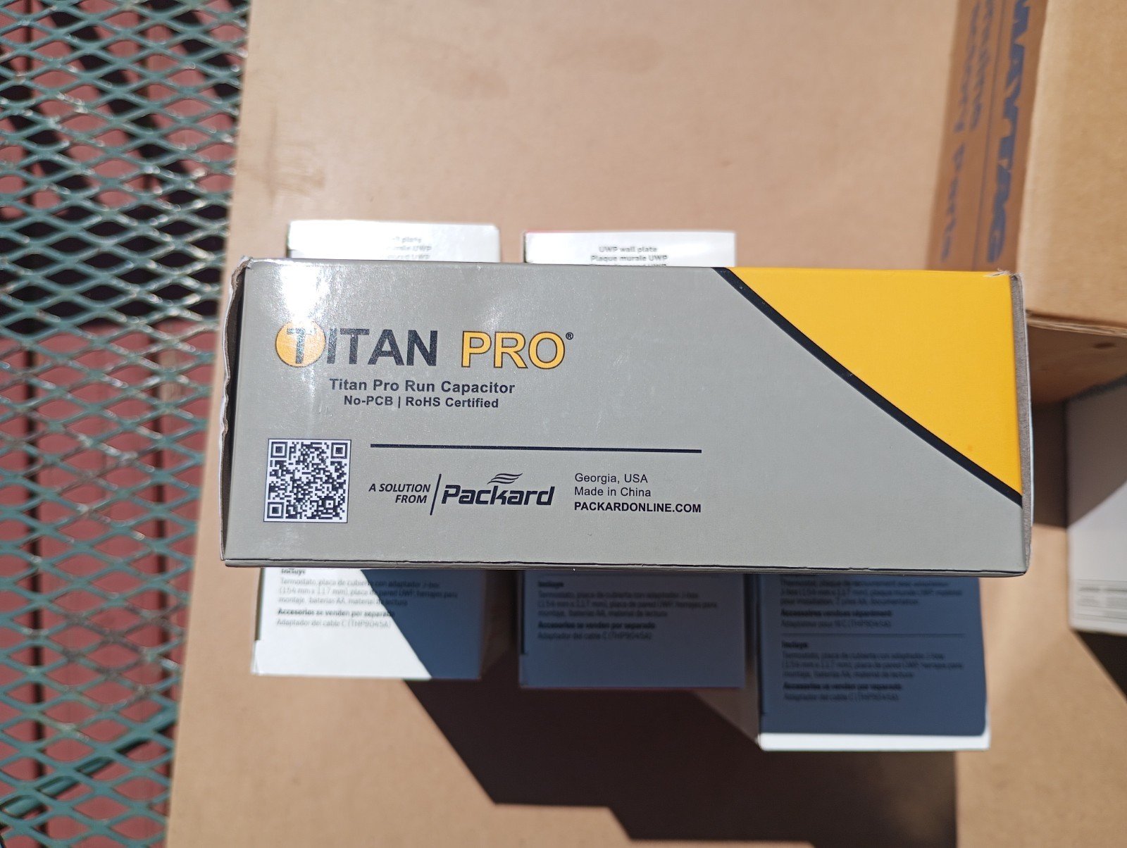 Packard Titan Pro TRCFD555 Motor Run Capacitor 55+5 MFD MFD/uF 440/370V Round NI