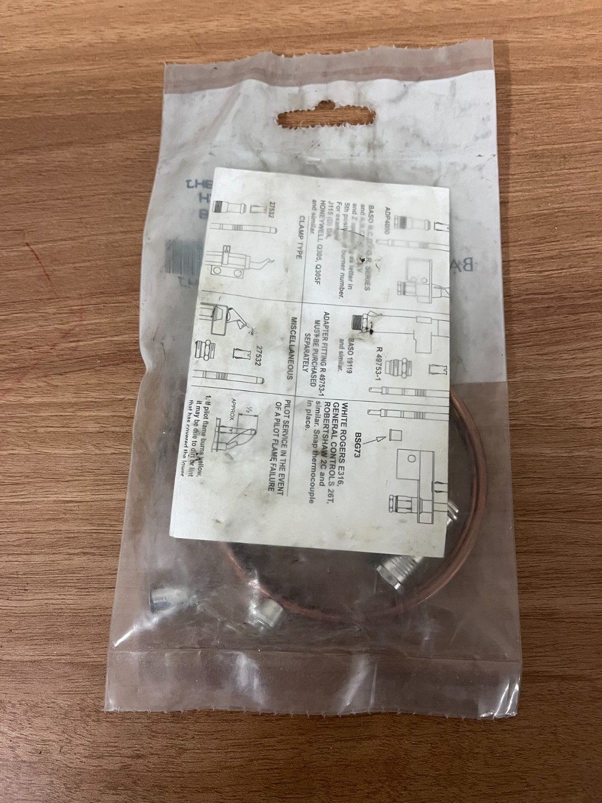 New – BASO K19AT-18HJ Universal Thermocouple