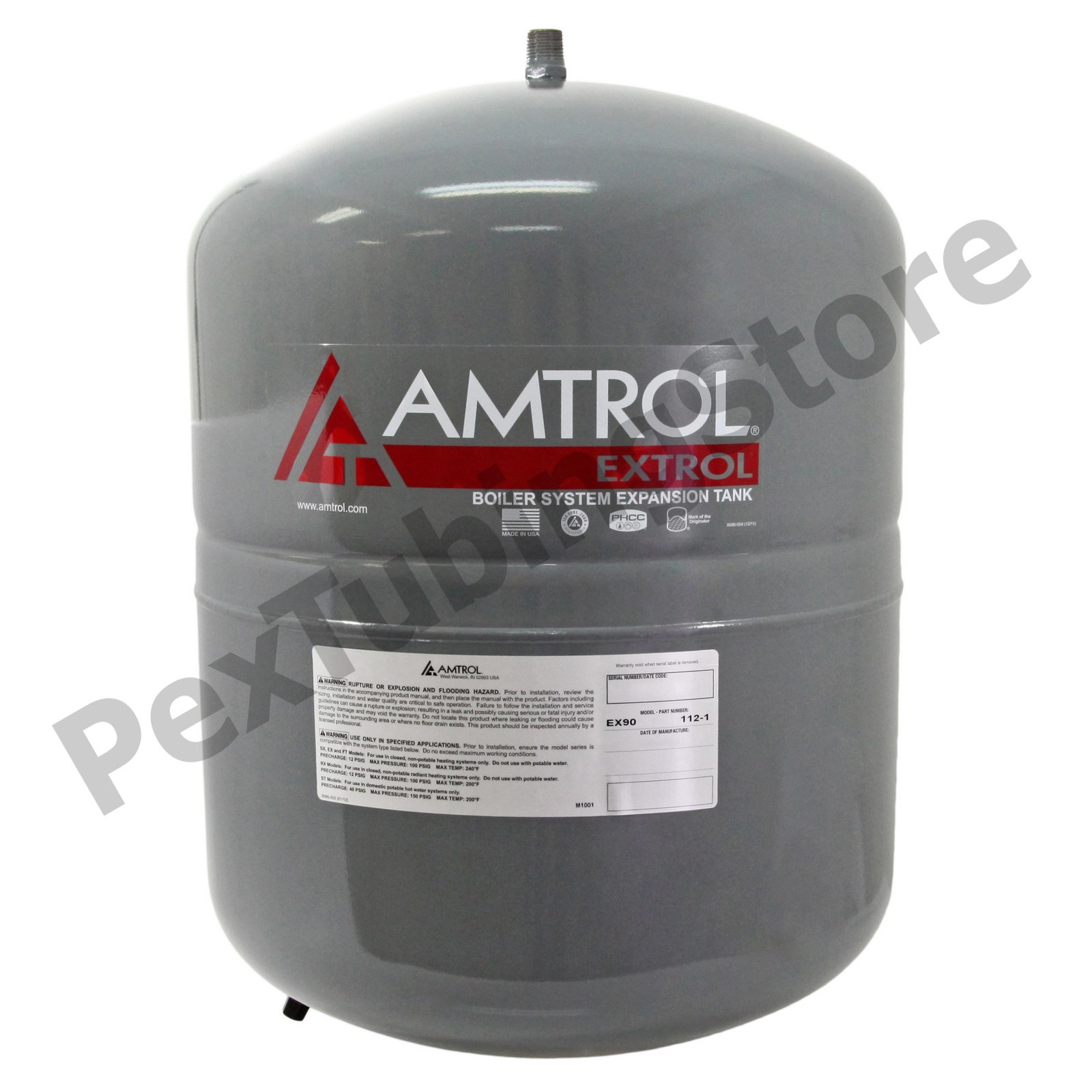 Amtrol Extrol EX-90 Boiler Expansion Tank, 14.0 Gallon Volume, #112-1