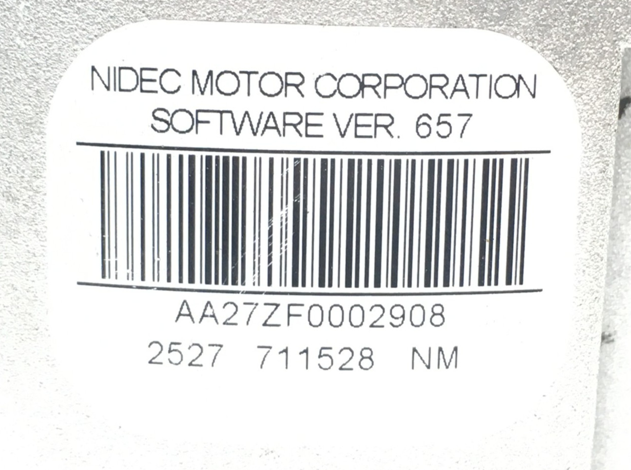 Nidec M55PWABV-2390 Module ONLY 0131M01107 Ver 657 240V 1HP CWLE used #J056