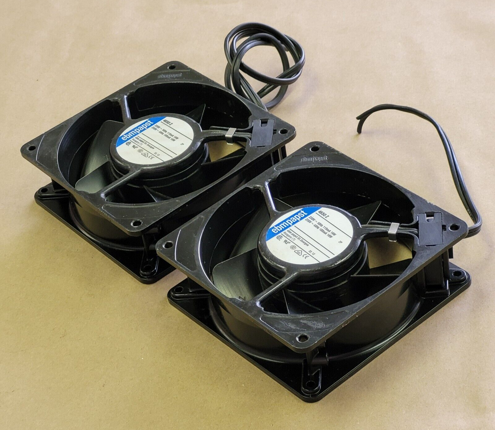 EBMPAPST 4650 Z COOLING FAN 230V/230V 50/60HZ 115/105MA 19/18W | LOT OF 2