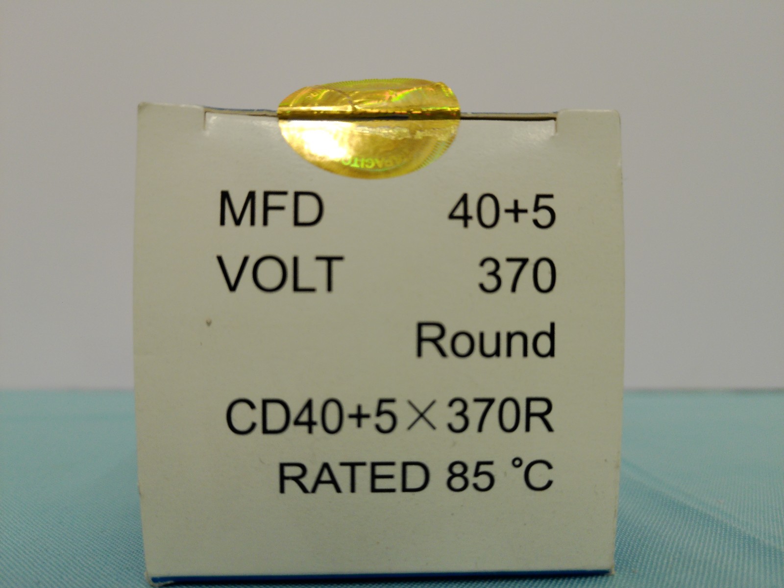 Round Run Capacitor 370 VOLT MFD 40+5 CD40+5X370R