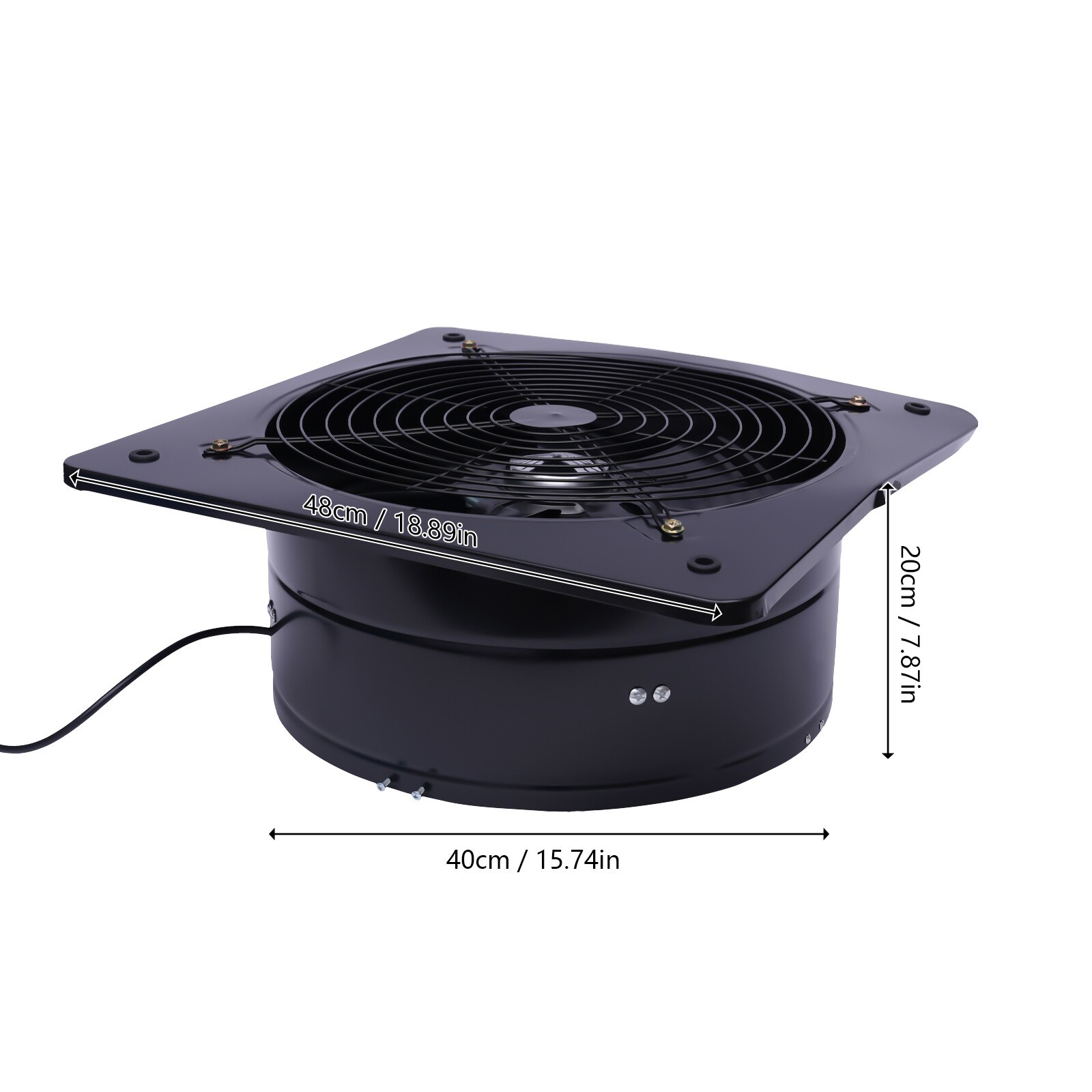 16” Industrial Commercial Metal Axial Extractor Fan Air Blower Ventilation Fan