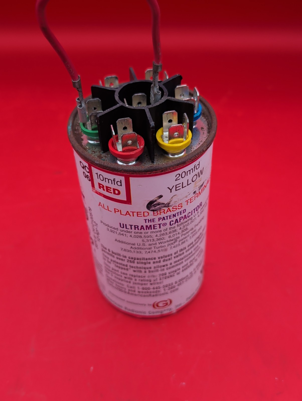 Turbo200 UNIVERSAL MOTOR – RUN CAPACITOR AMRAD W/ 1 Jumpers
