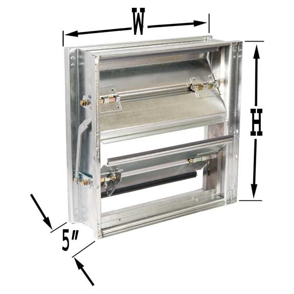 Dayton 2Lry7 Volume Control Damper, 11-3/4″W, 11-3/4″H