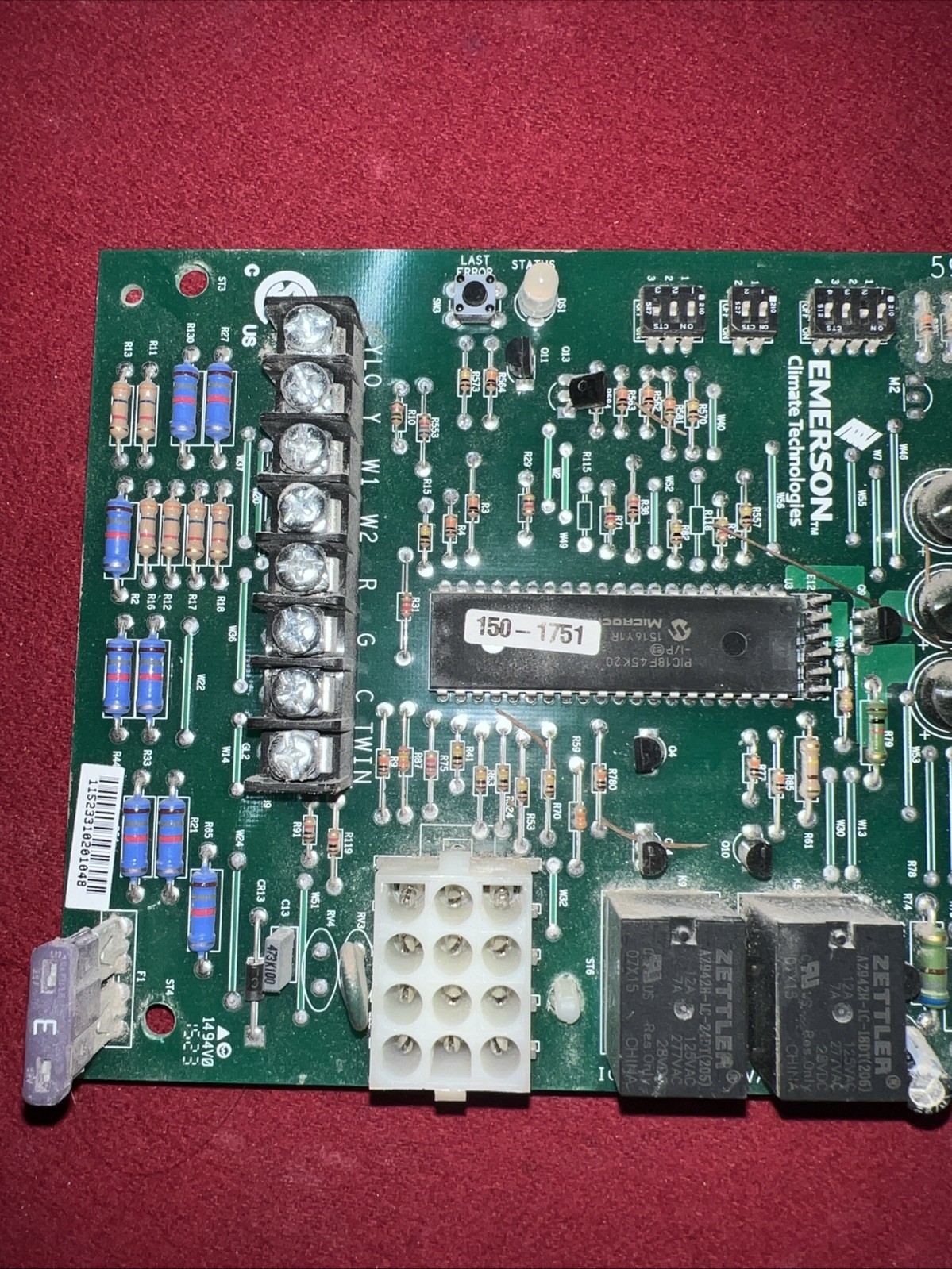 EMERSON PCBBF137 50M58-289-02 Control Circuit Board 59-5043 REV F