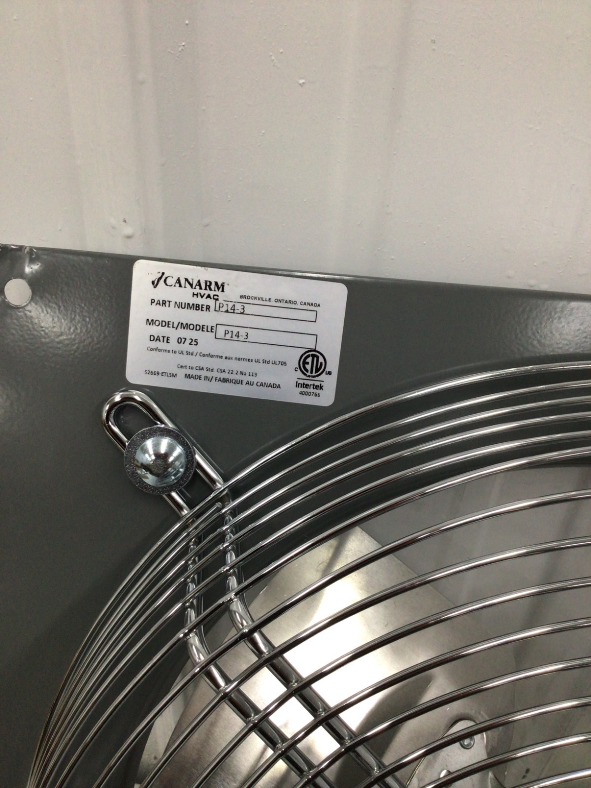 CANARM – P14-3 Direct Drive 14 in Blade Exhaust Fan 115V AC, 1 ph