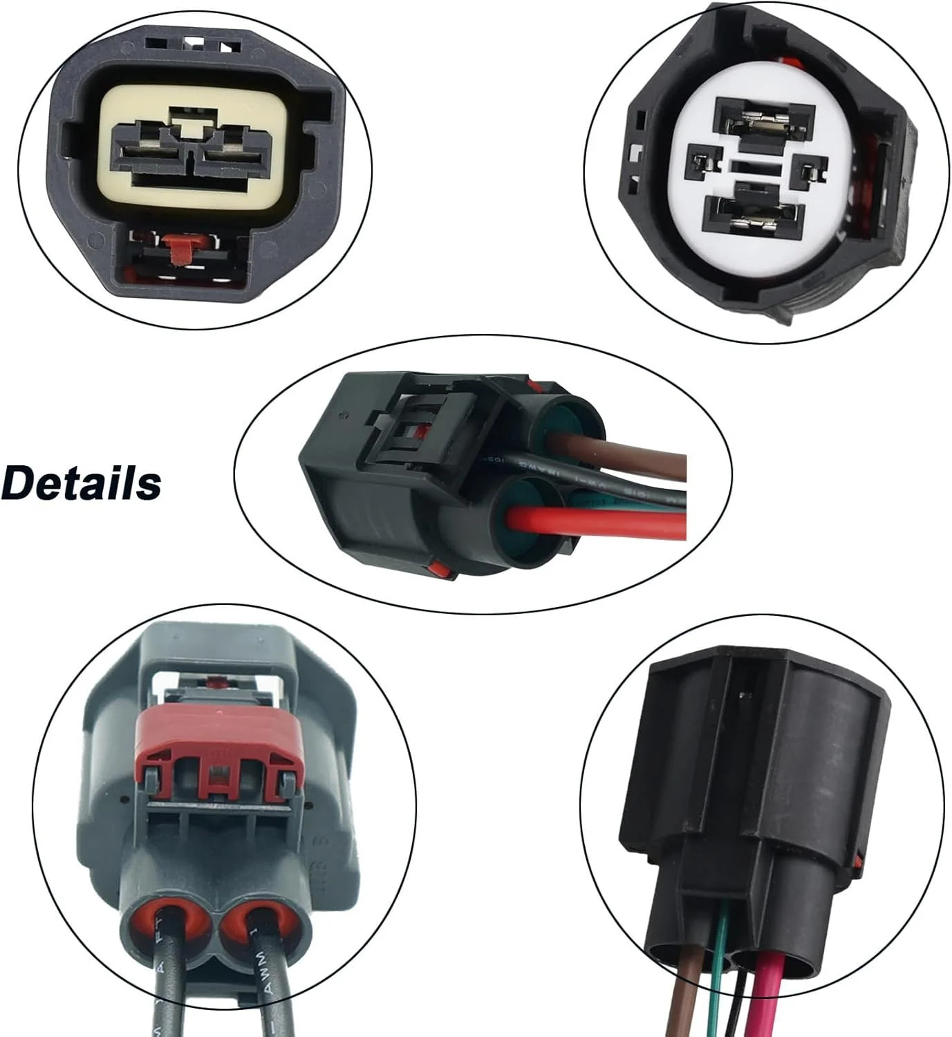 Cooling Fan Radiator Control Relay Module Connector Pigtail Wiring Harness Plug