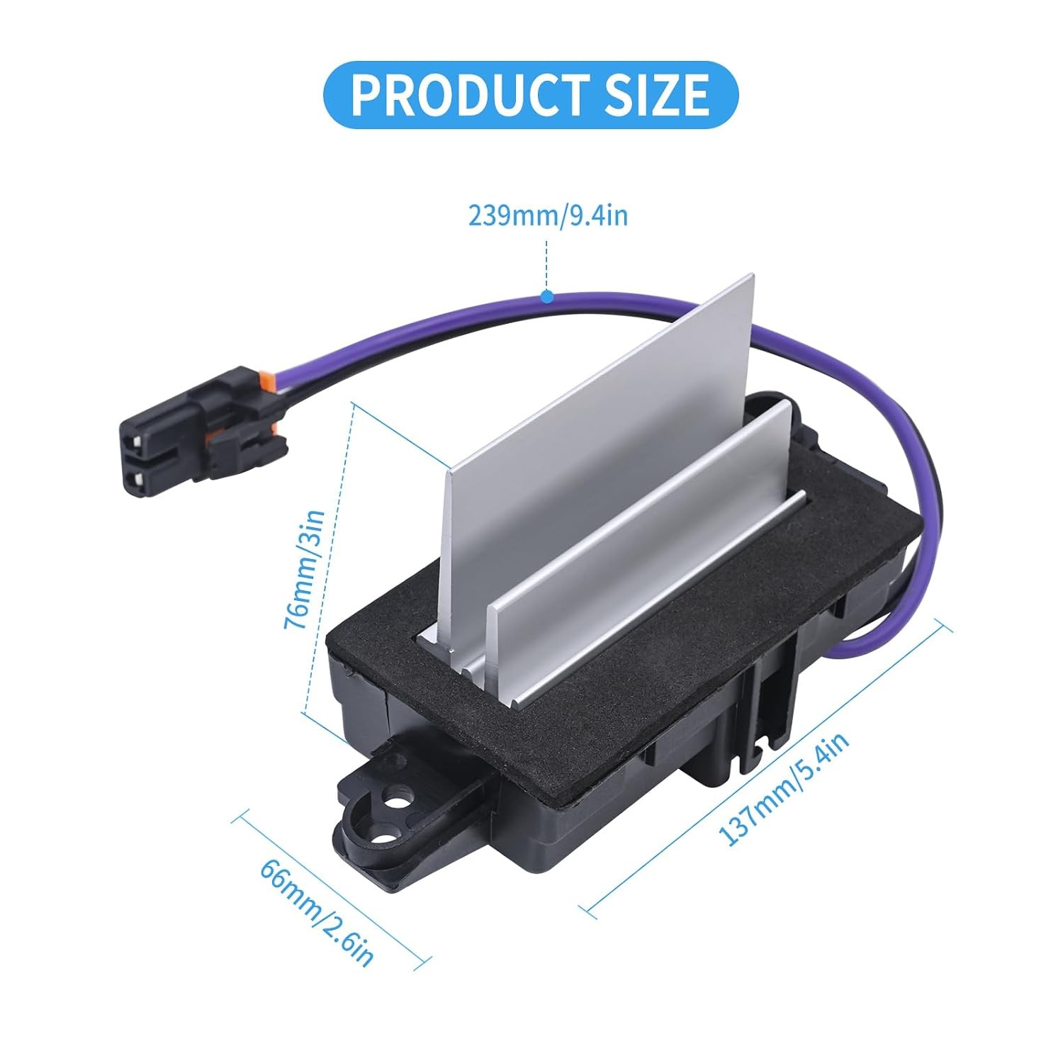 AC Blower Motor Resistor Control Module,Replace 15-80567 89018778 52495874 4P151