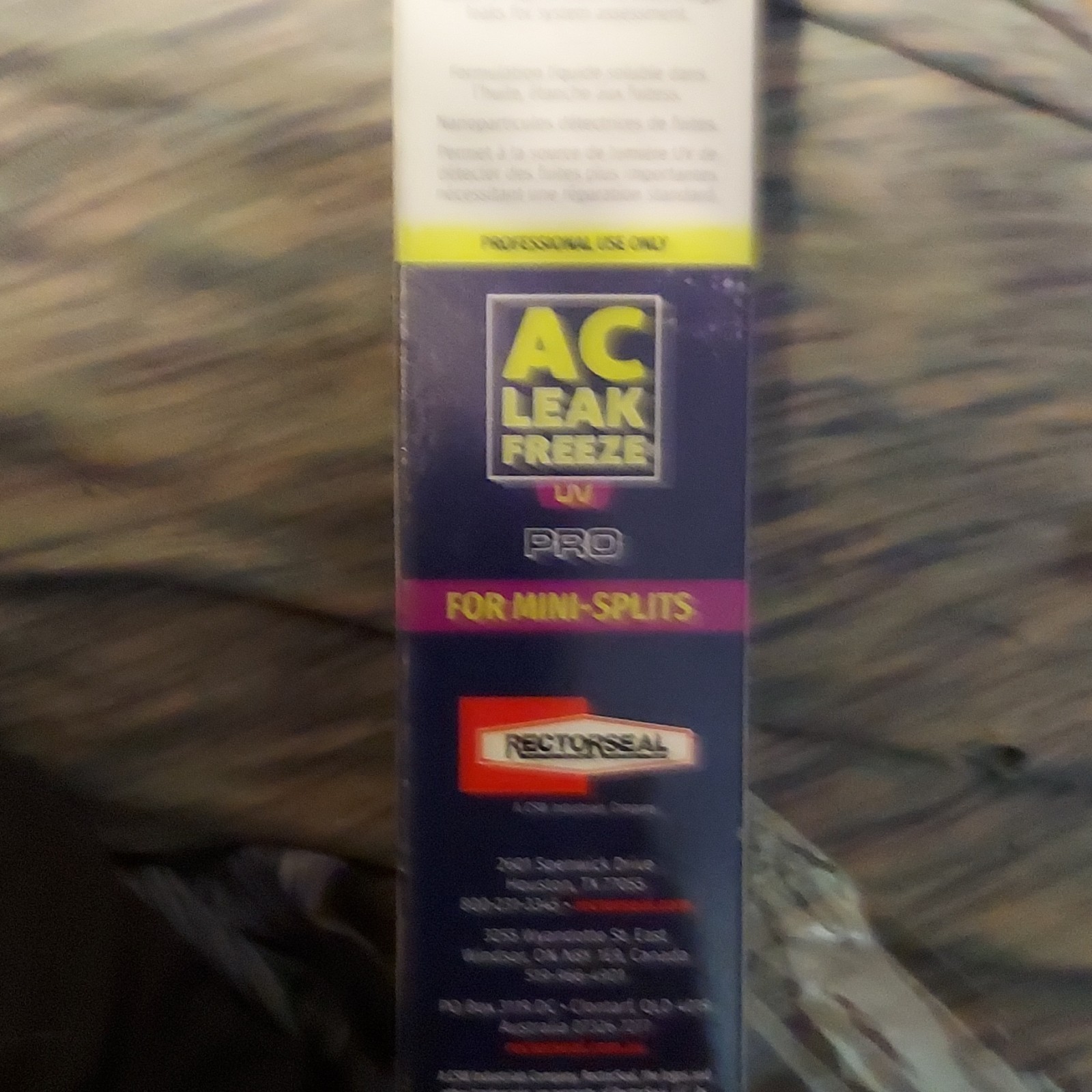 RectorSeal AC Leak Freeze UV Pro for Mini-Splits Refrigerant Leak Sealant 45308