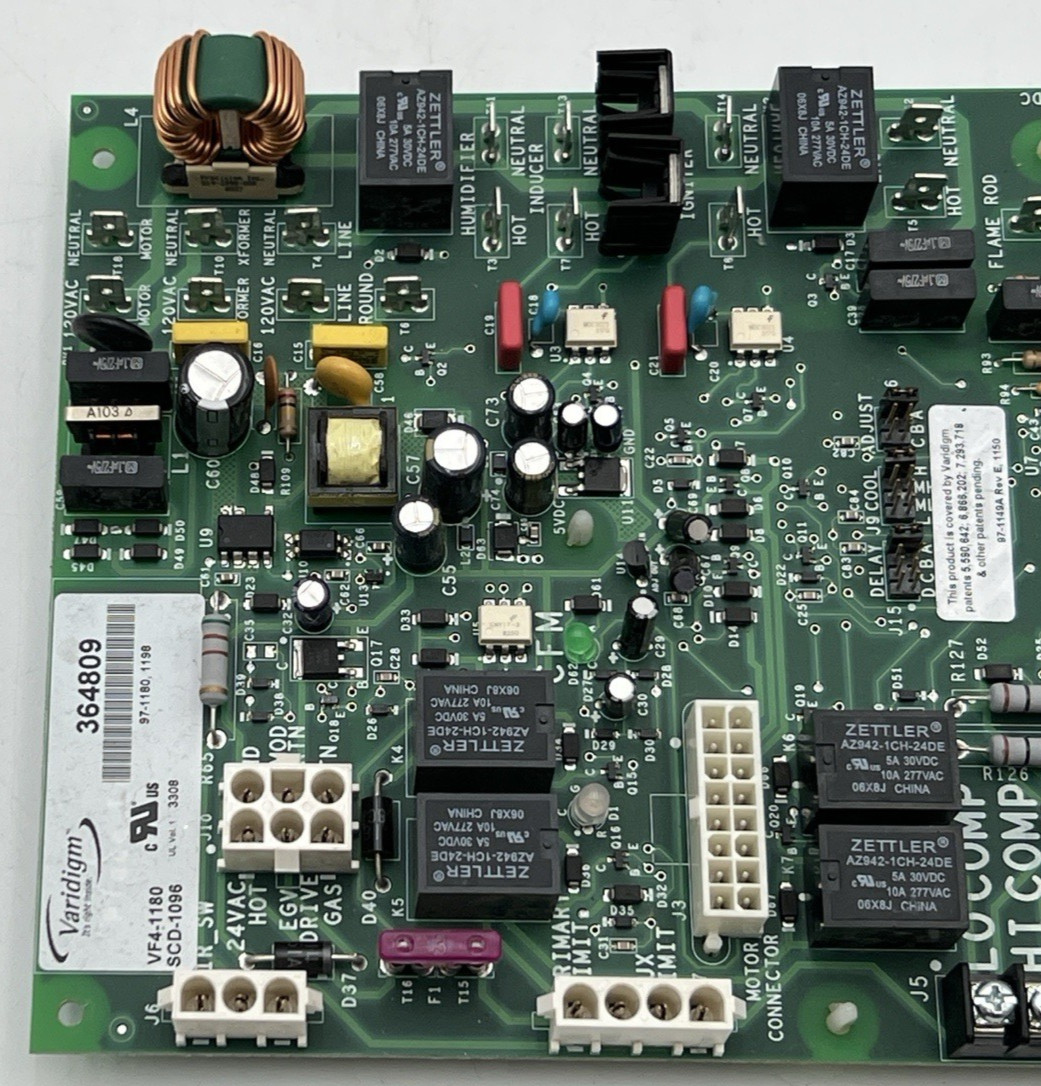 VARIDIGM 364809, VF4-1180, 97-1149A, SCD-1096 FURNACE CIRCUIT CONTROL BOARD #1