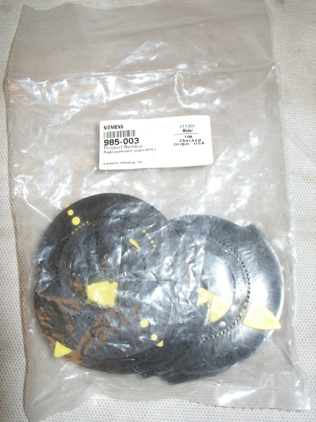 (10) Siemens HVAC Damper Actuator OEM Replacement Plastic Dial Indicator 985-003