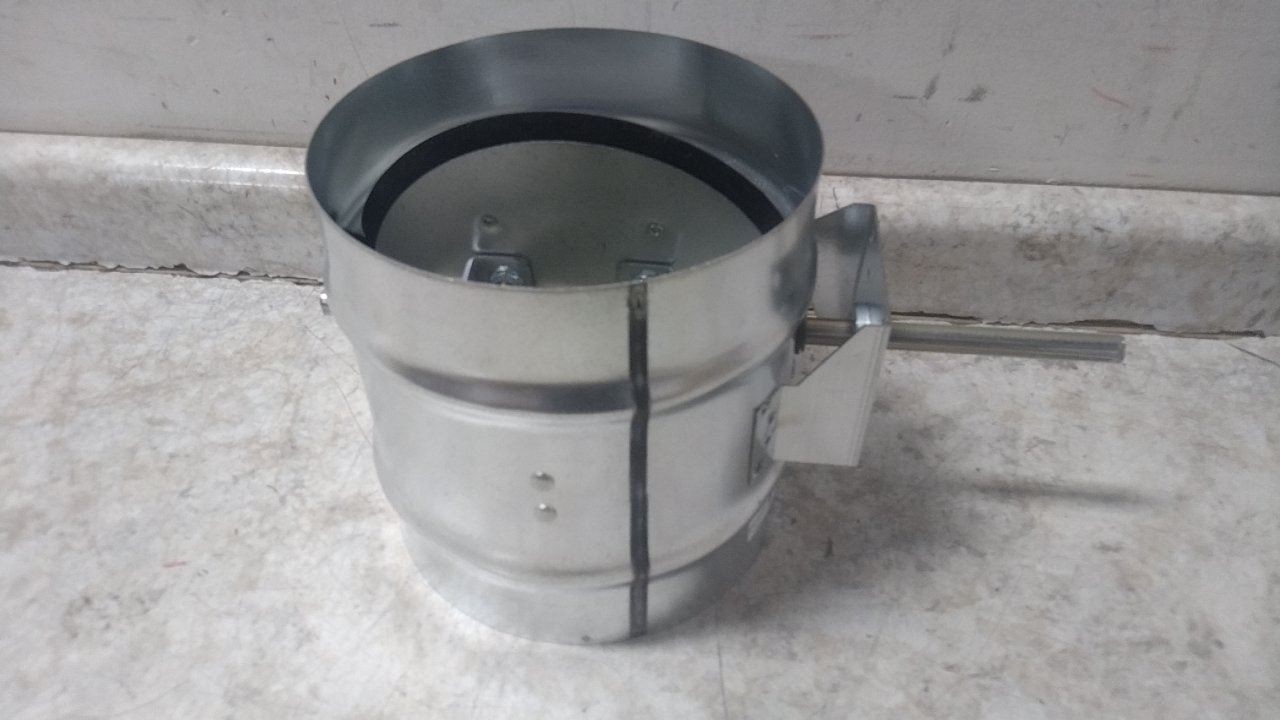 Dayton 3HGN8 8 In Duct Diameter 14 In Overall L Manual Control Damper