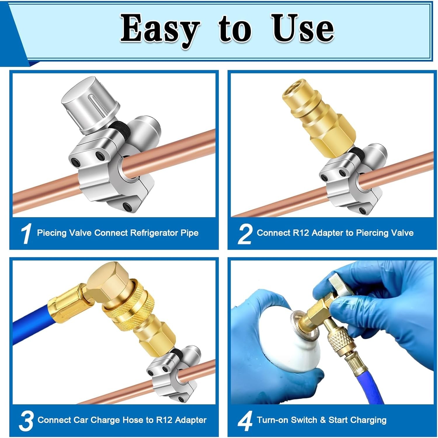 A/C Retrofit Valve Kit R12 to R134A Conver Adapter BPV31 Bullet Piercing HVAC