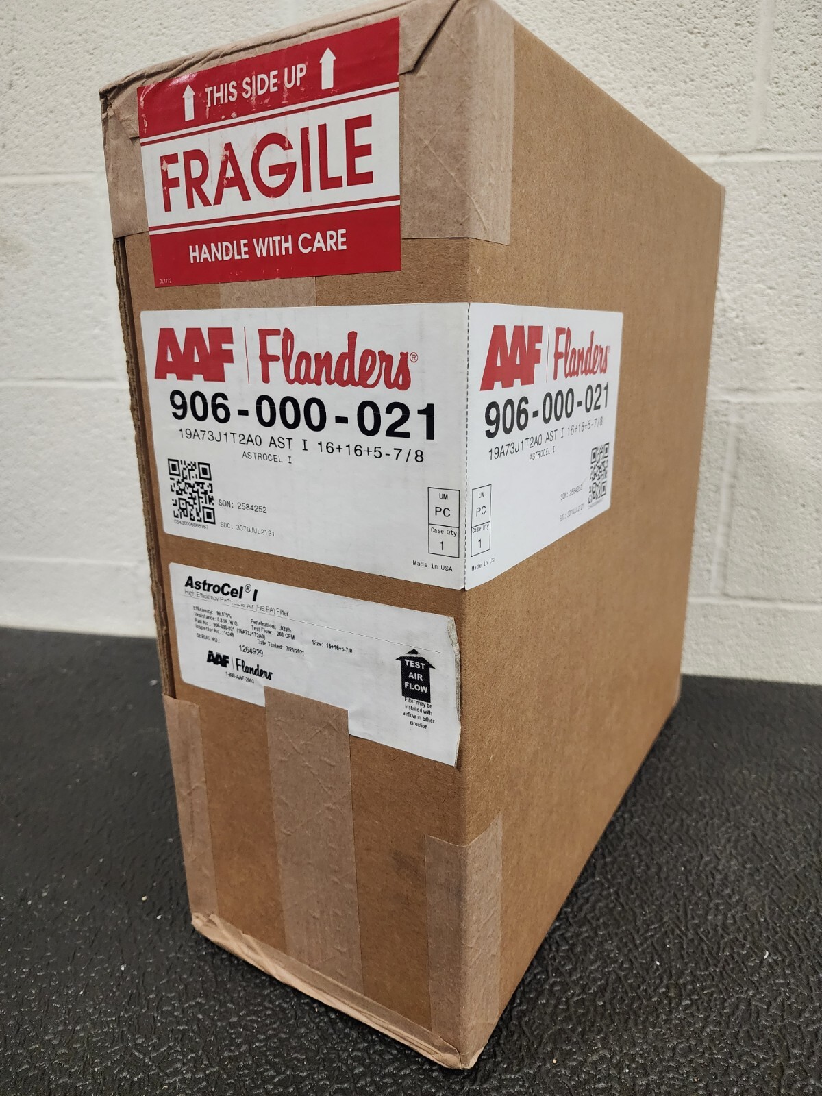 AAF Flanders 16″ x 16″ x 5-7/8″ HEPA Air Filter, High Efficiency