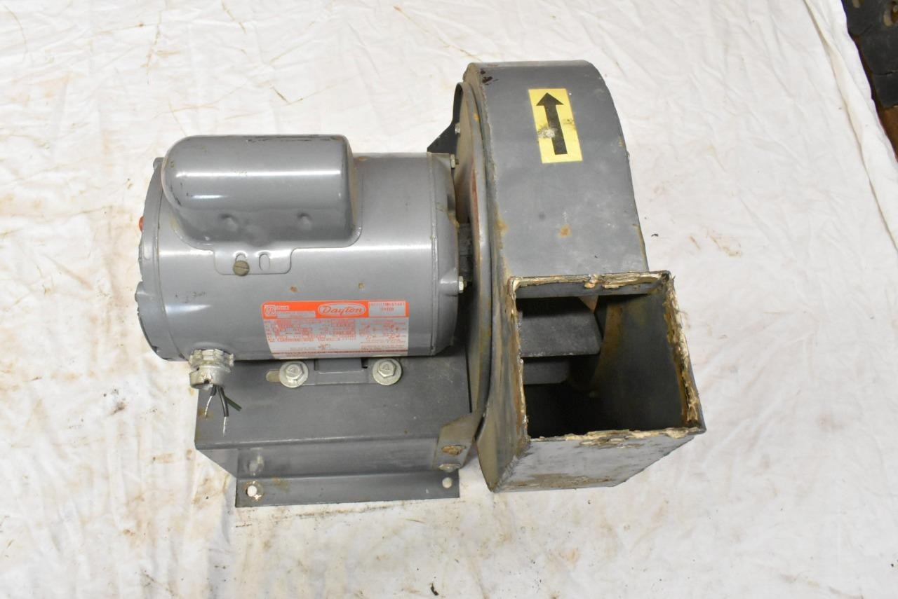 DAYTON 2C940 7-3/4″ BLOWER FAN with DAYTON 6K361A 1/2HP CAPACITOR START MOTOR