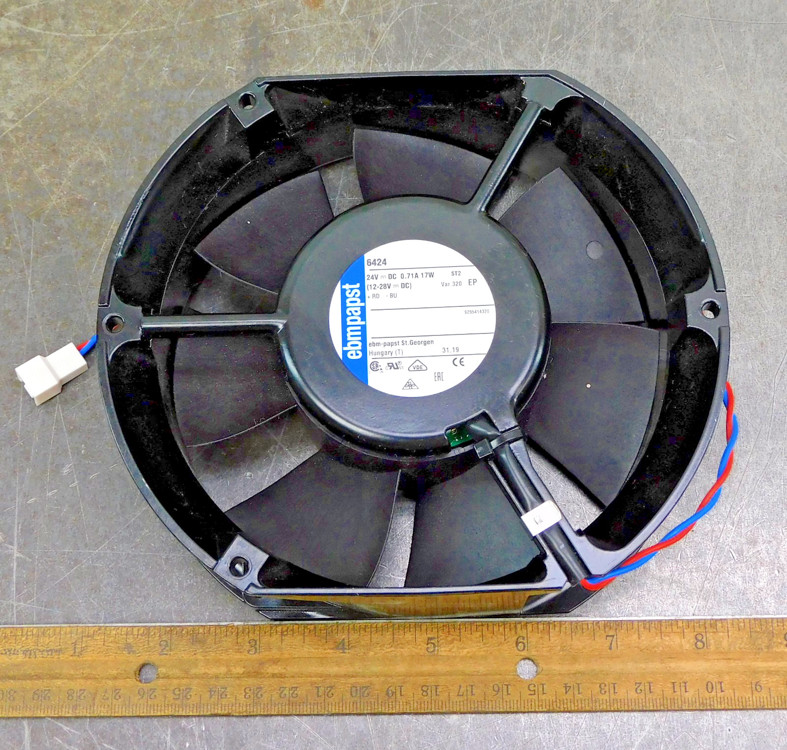 Ebm Papst 6424 Cooling Axial Fan 24V DC 3400 RPM 18W