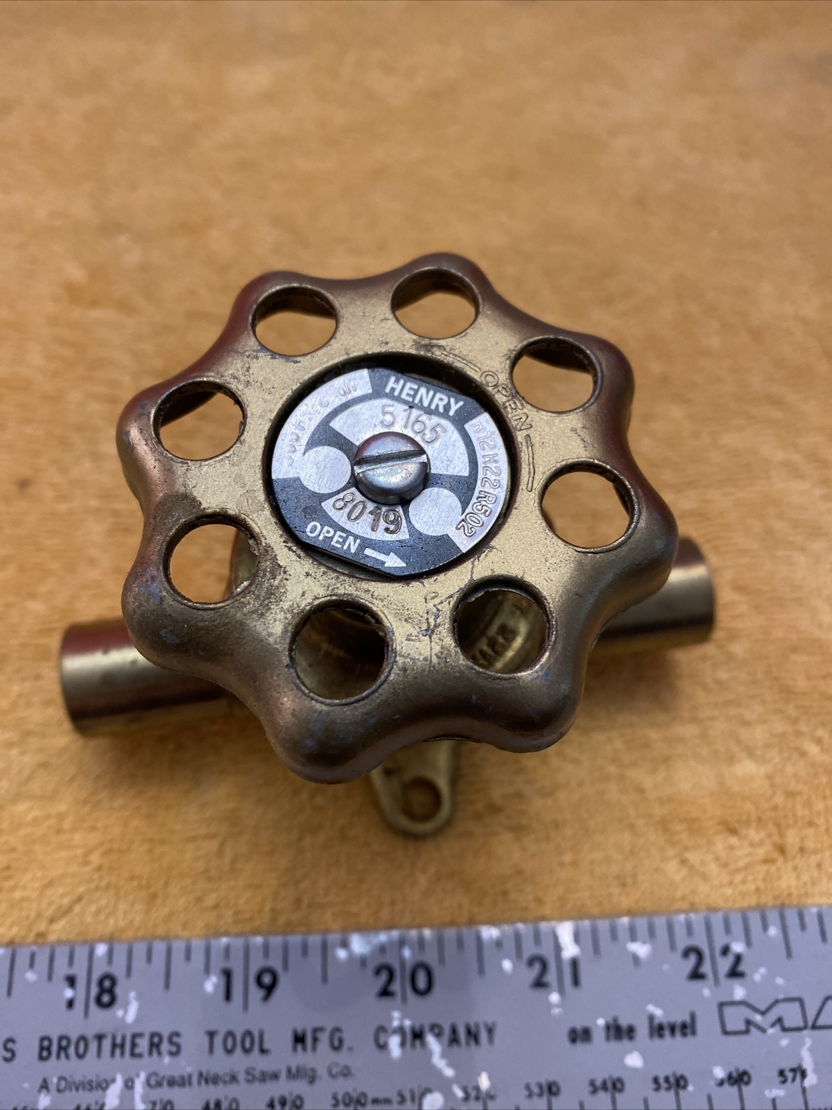Henry 5165 Golden Bantam Packless Globe Refrigeration Valve