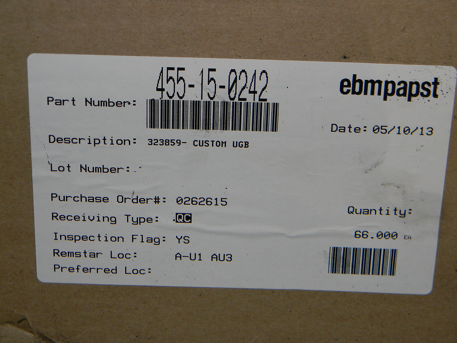 EBM-Papst Commercial Hot Water Heater Boiler Fan Speed Control Board Low NOX