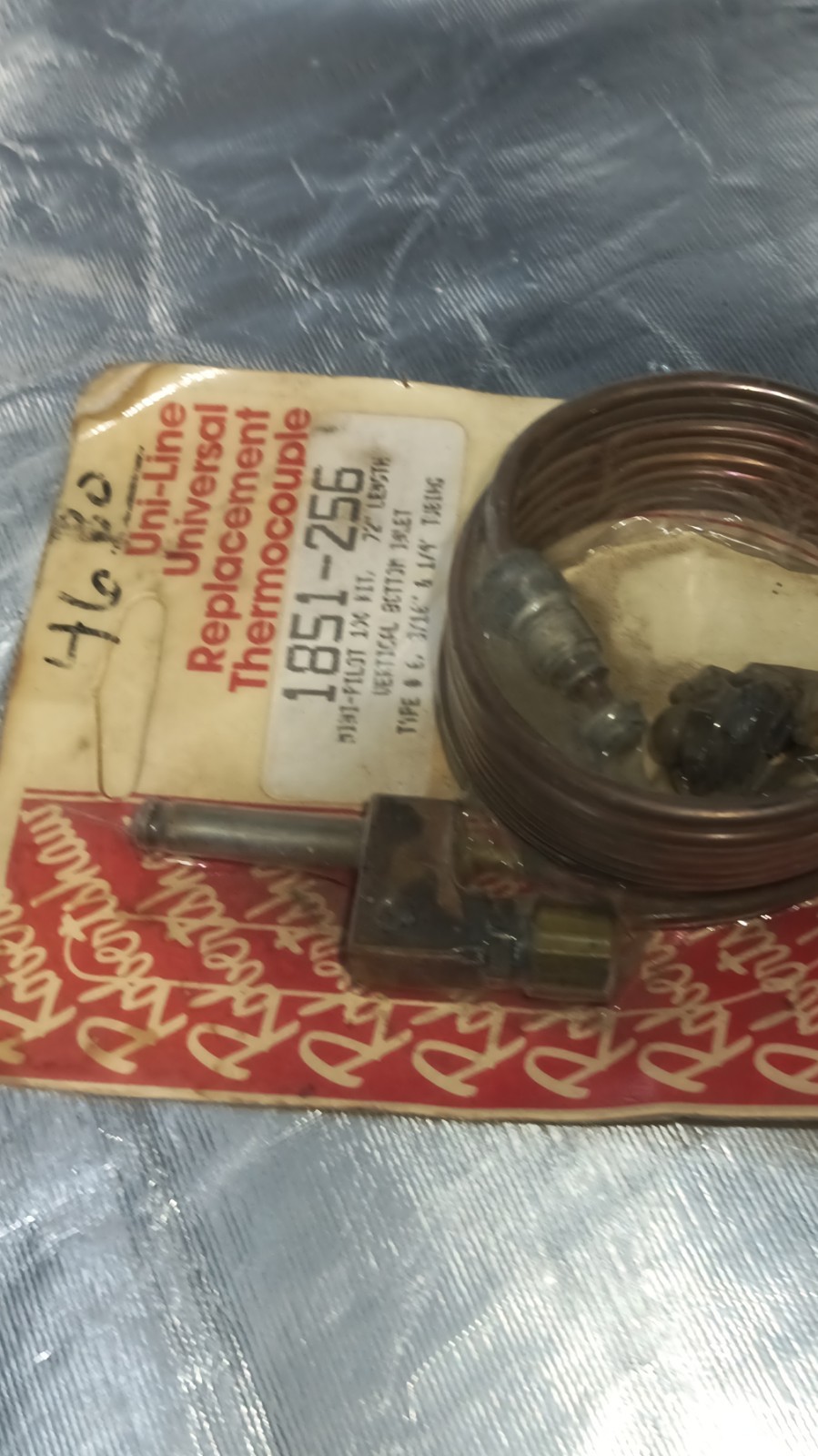 Robertshaw Replacement Thermocouple 1851-256 Copper 72in Universal