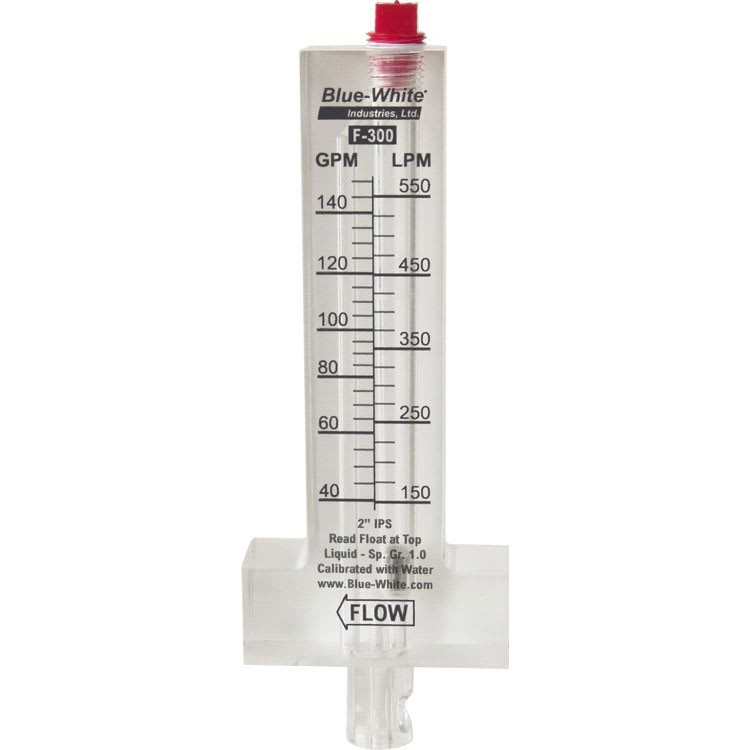 Blue-White F-30150P 1-1/2″ PVC Flowmeter 10-70 GPM