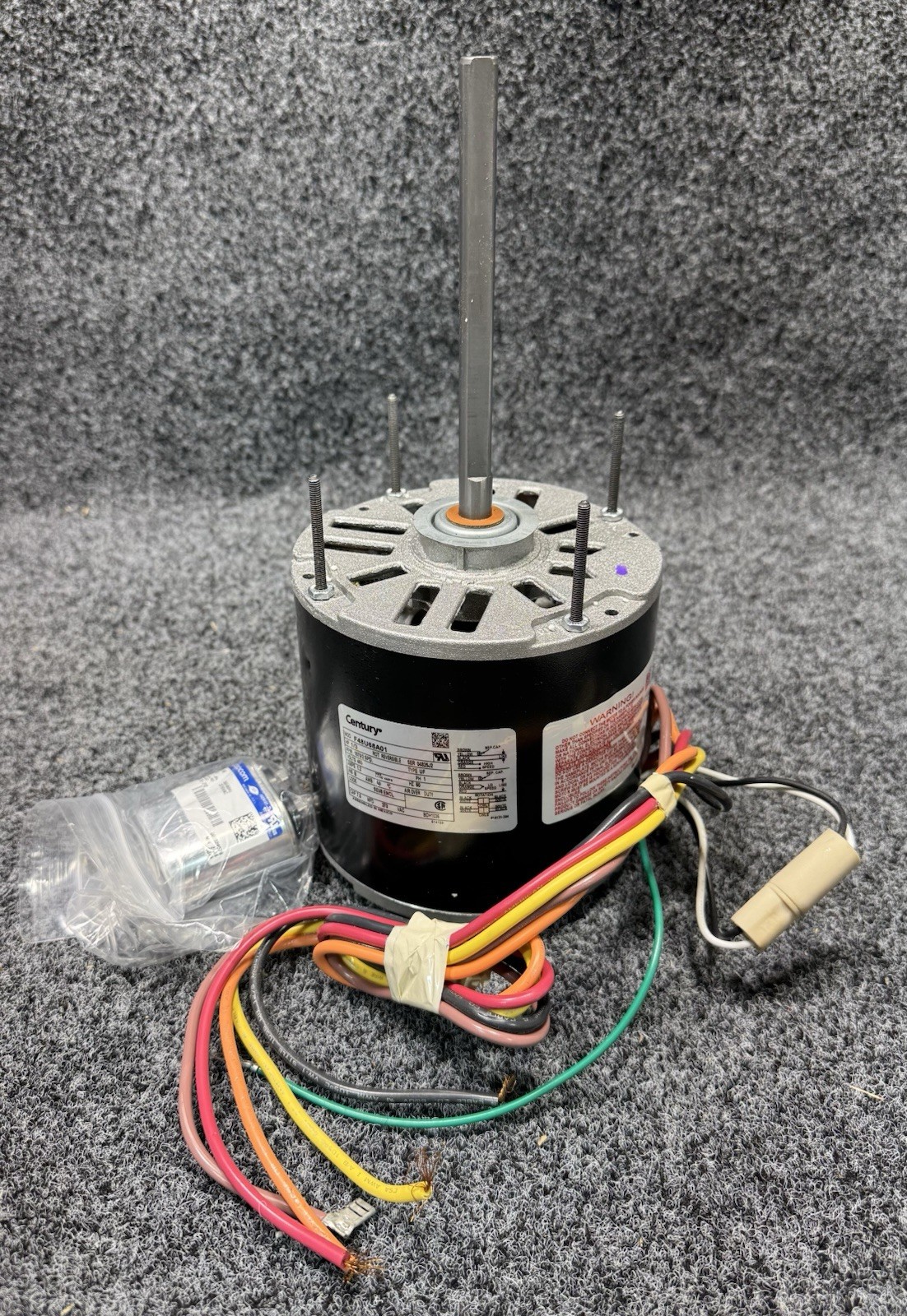 CENTURY BDH1036 Condenser Fan Motor, 1/3 HP, 460V AC, 1 Phase F48U68A01