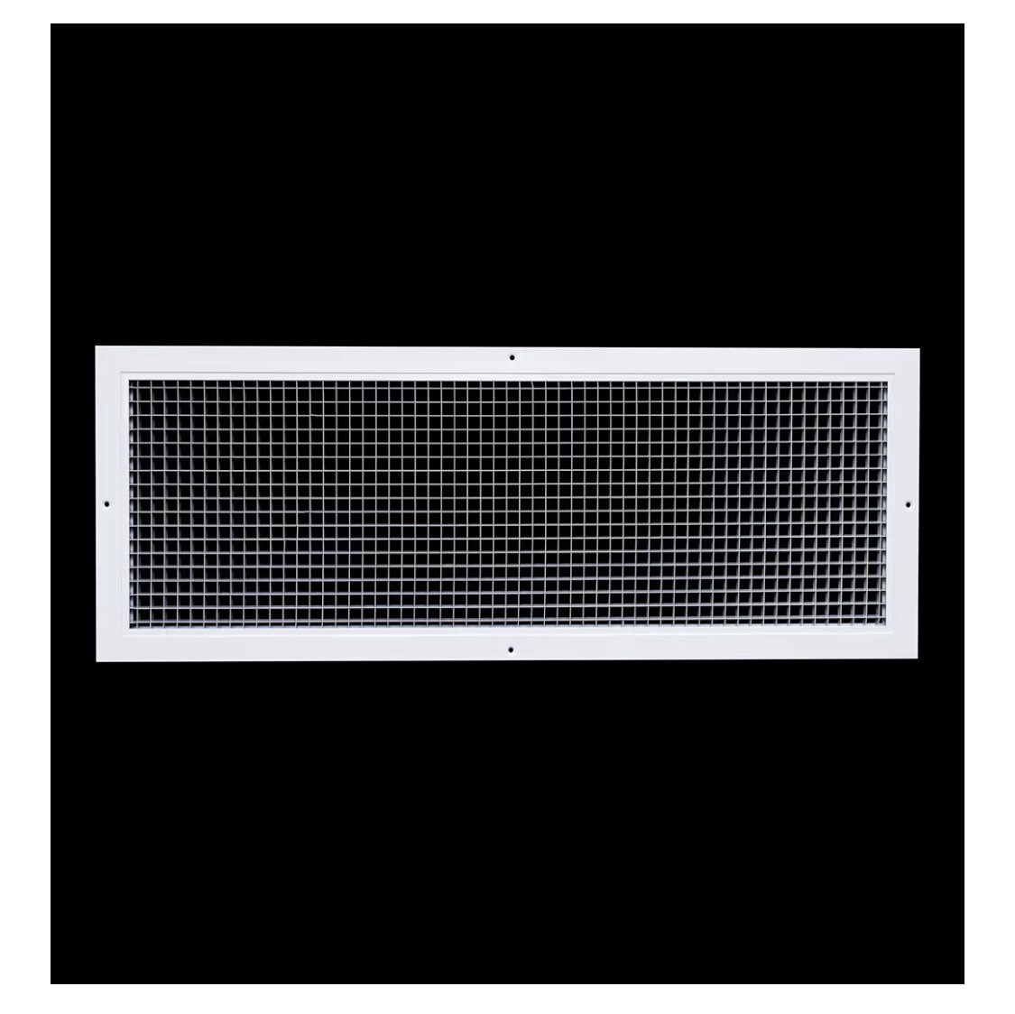 Aluminum Eggcrate Return Air Grille, 10×30 Duct Opening, High Air Flow, White